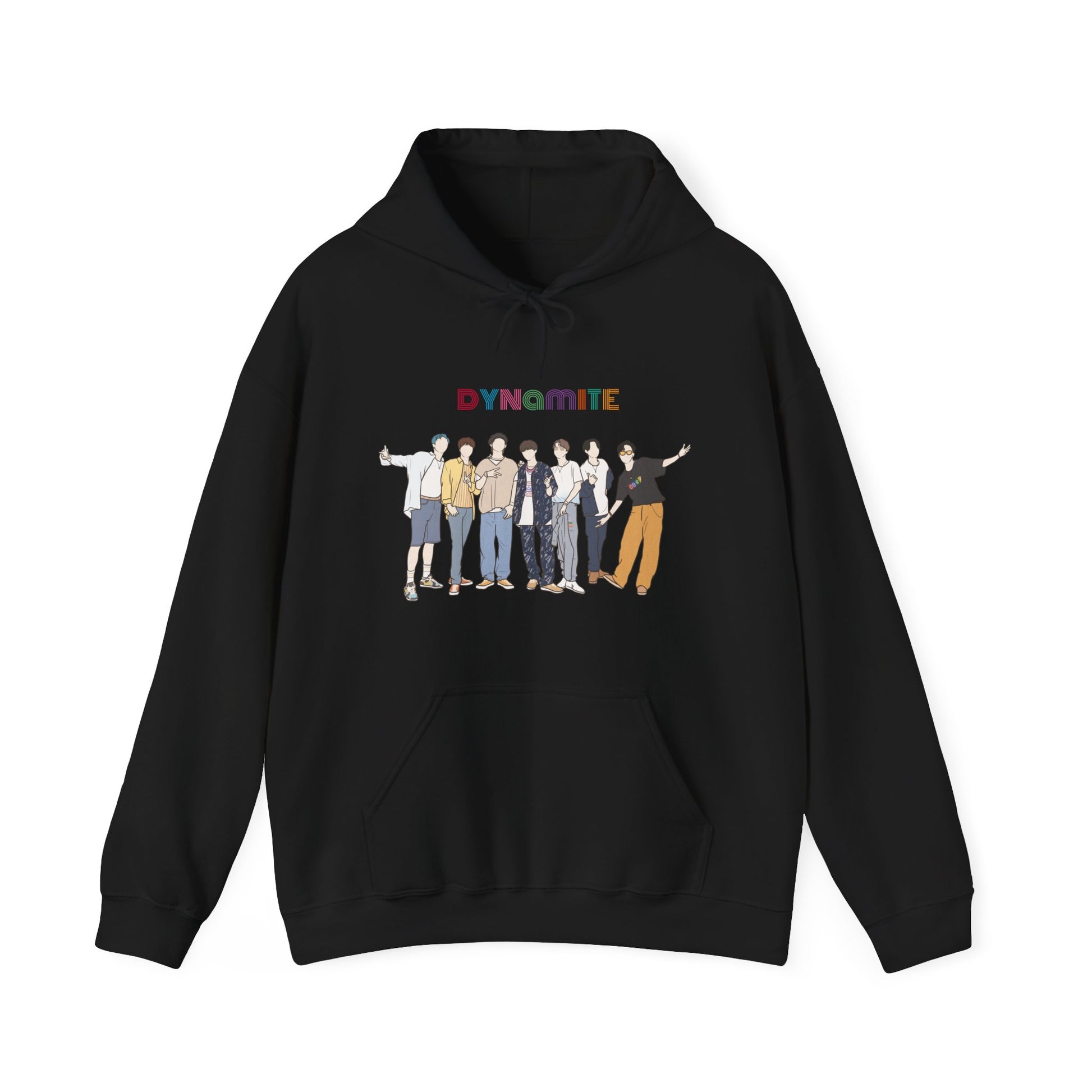 Dynamite-Inspired Kpop Hoodie – Retro Vibe Hooded Sweatshirt for ARMY and Korean Pop Fans