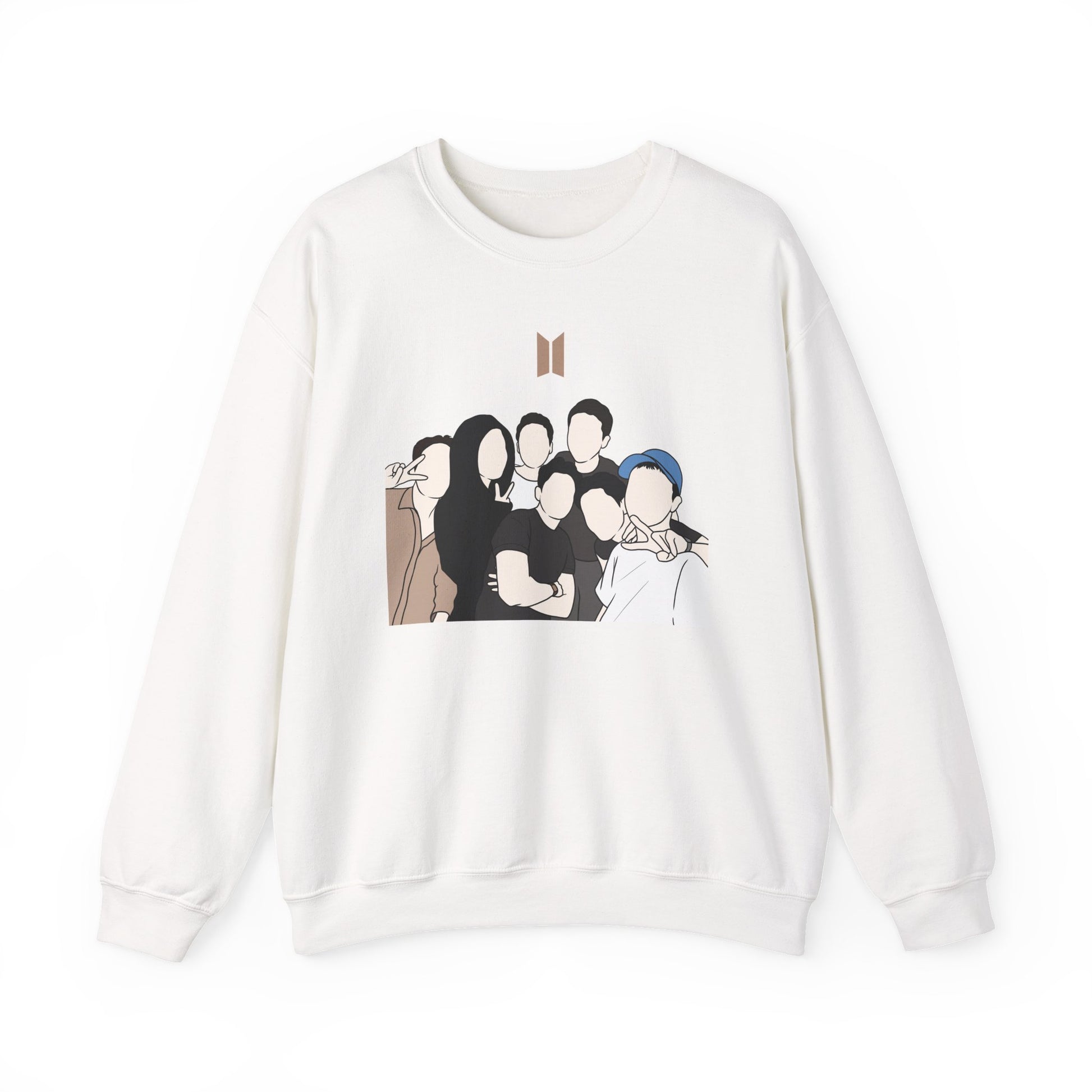 Kpop Logo-Inspired Sweatshirt – Unisex Pullover for Korean Pop Fans and Stylish Merch Lovers