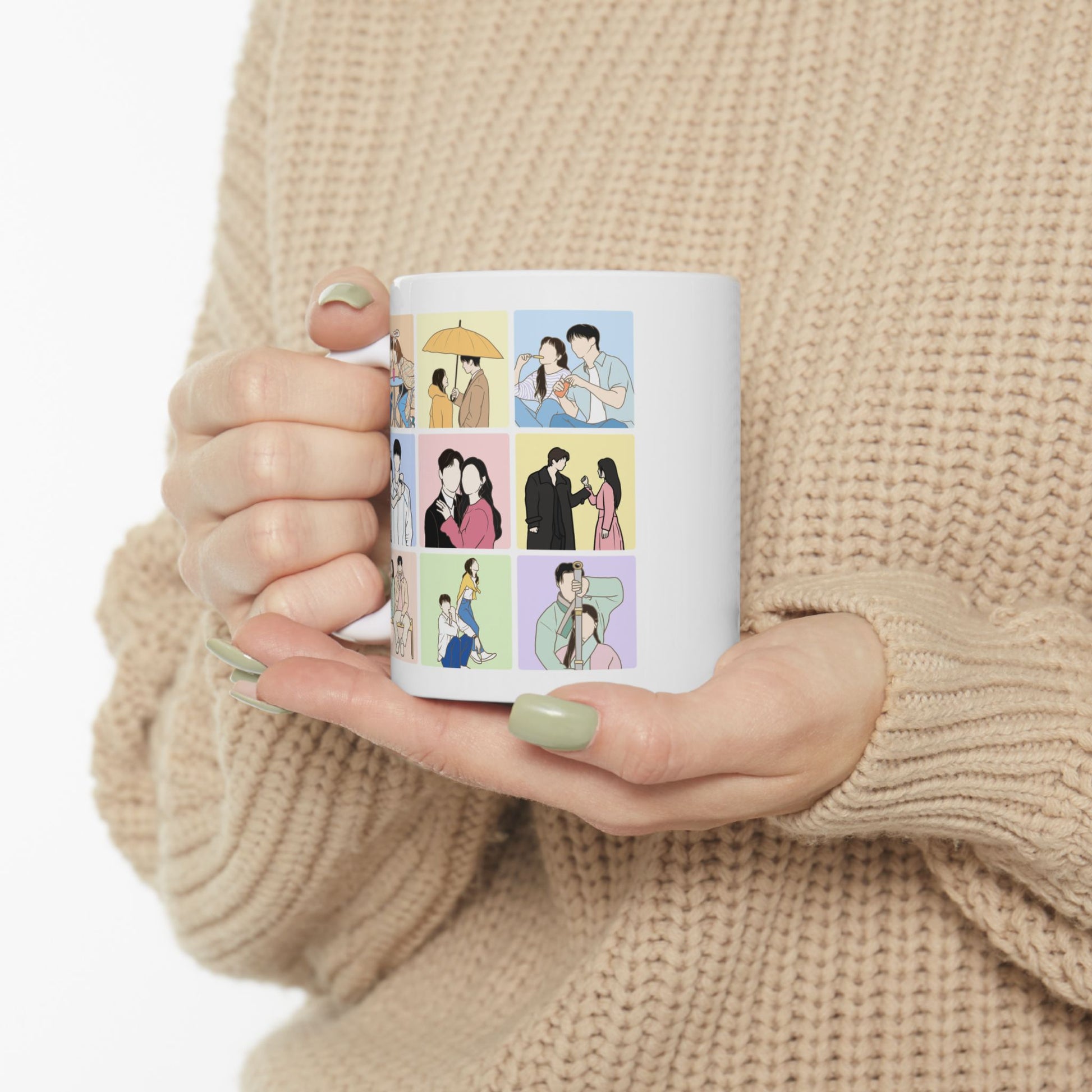 K-Drama Collage Mug – 11oz & 15oz Korean Style Gift for Kdrama Fans