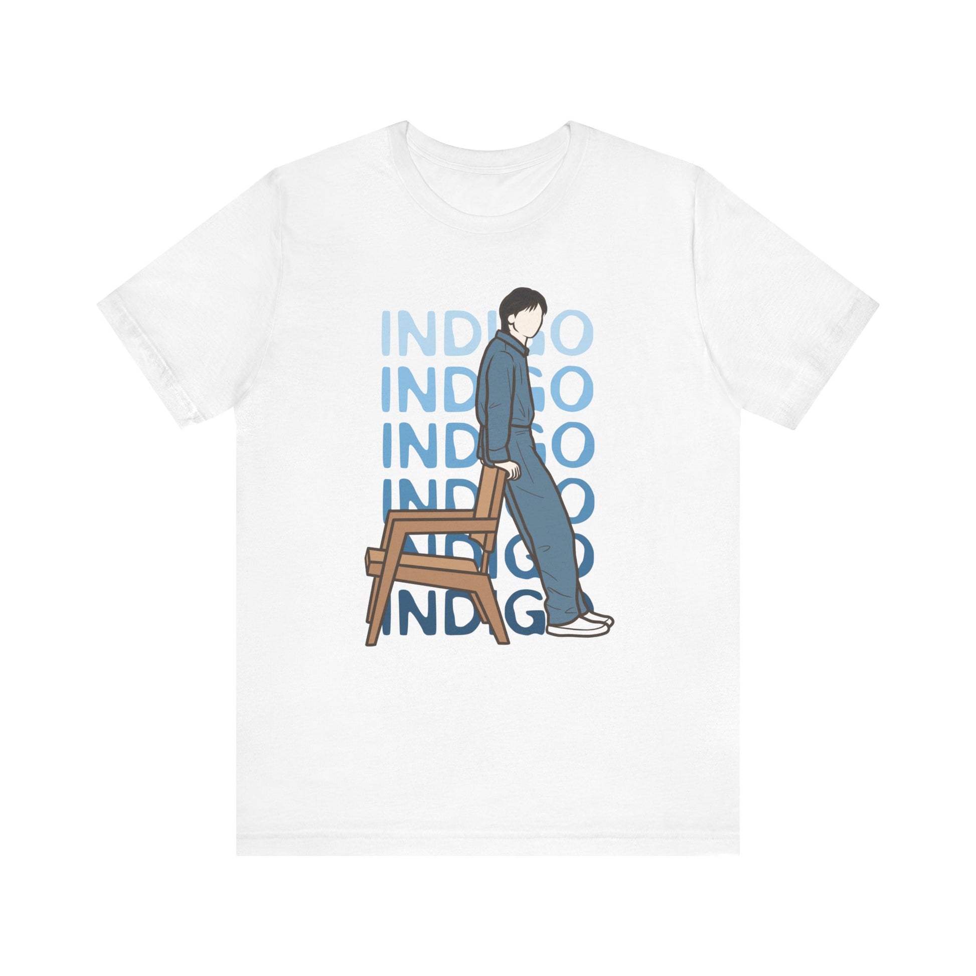 Indigo-Inspired Kpop T-Shirt – Namjoon Fan Tee for ARMY and Korean Music Lovers
