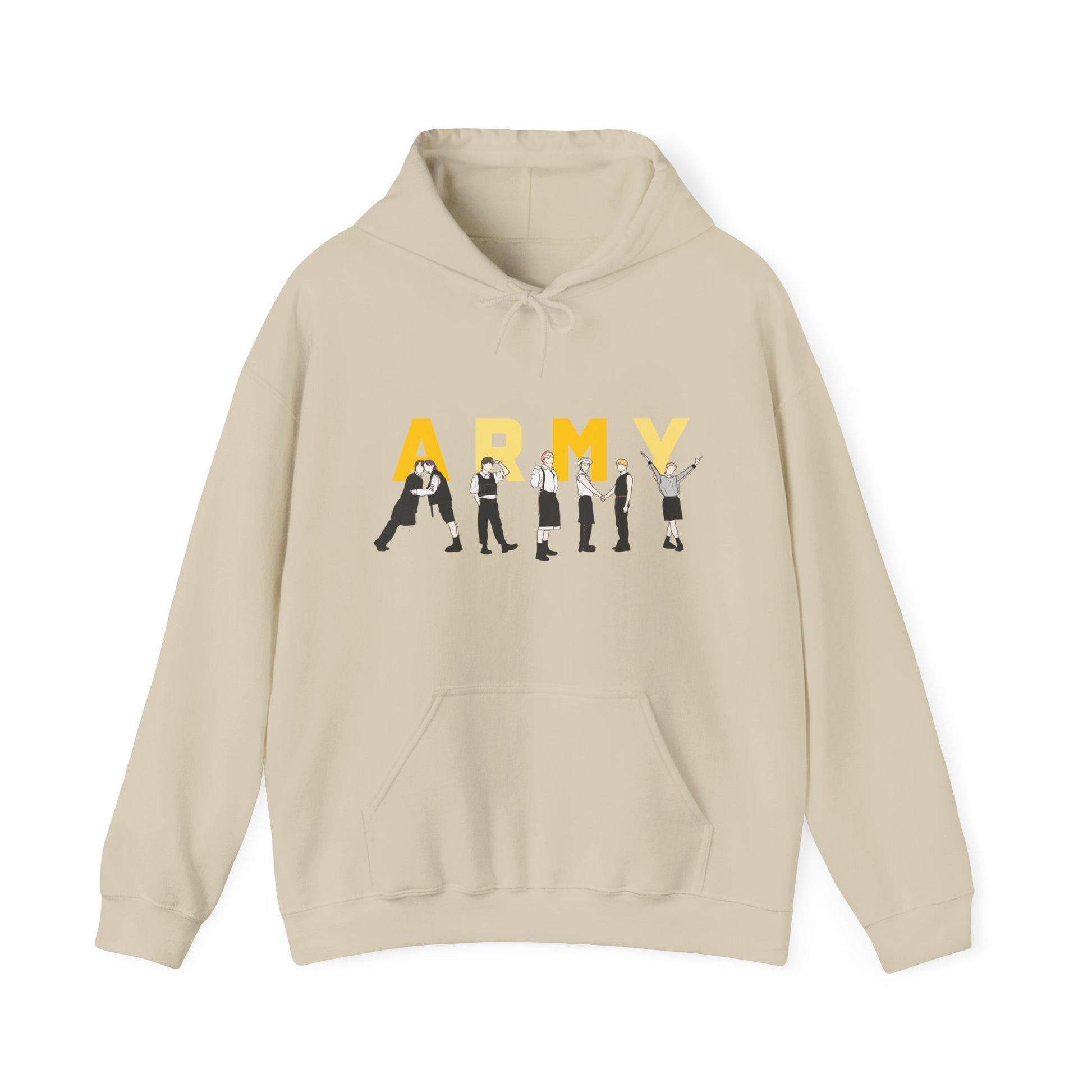 Kpop ARMY Hoodie – Unisex Hooded Sweatshirt Gift for Korean Pop Fans and Bangtan Supporters