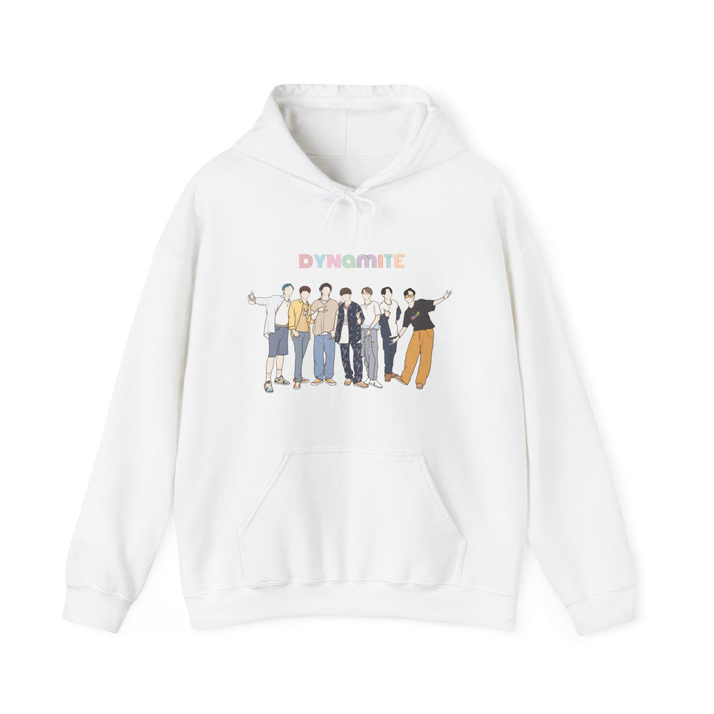 Dynamite-Inspired Kpop Hoodie – Retro Vibe Hooded Sweatshirt for ARMY and Korean Pop Fans