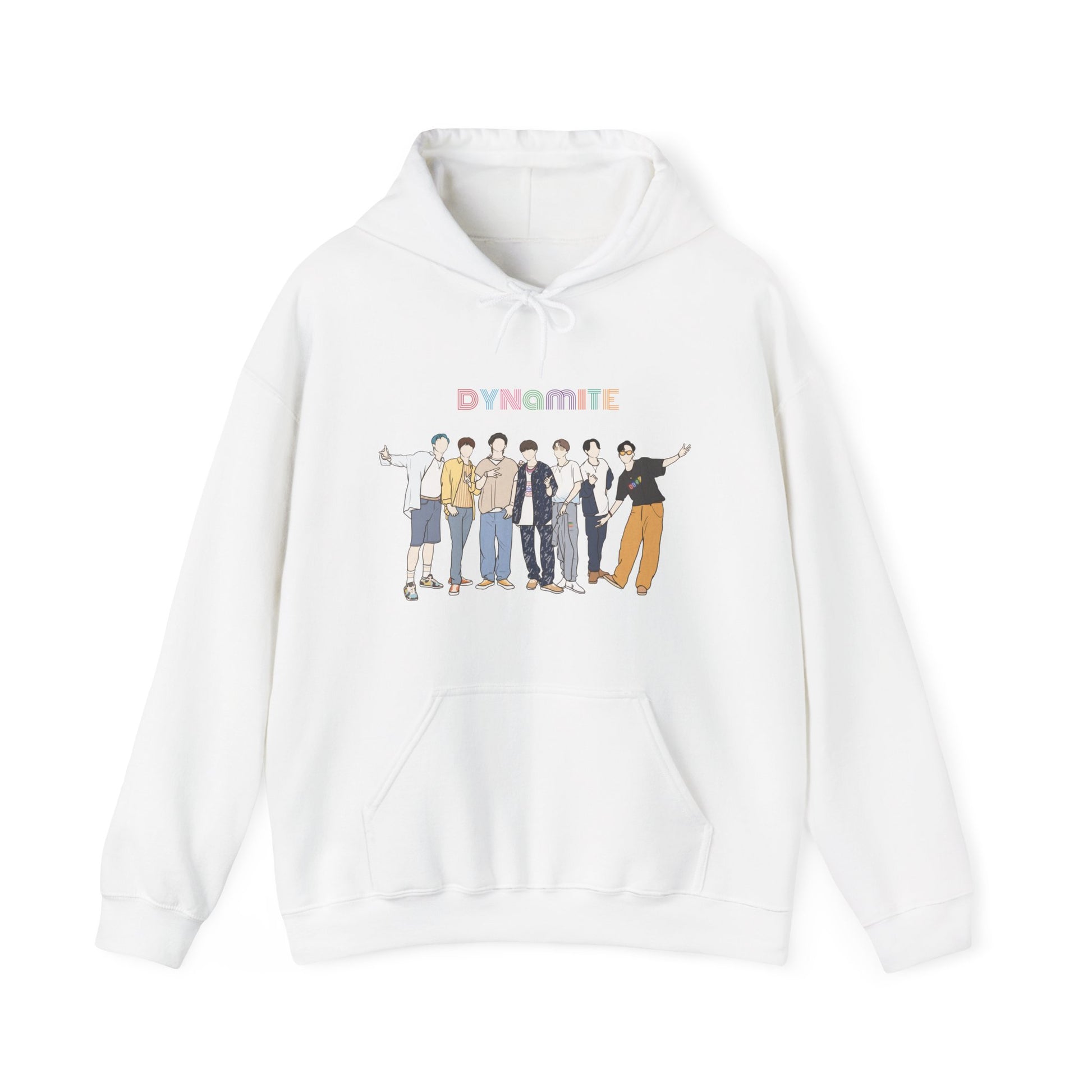 Dynamite-Inspired Kpop Hoodie – Retro Vibe Hooded Sweatshirt for ARMY and Korean Pop Fans