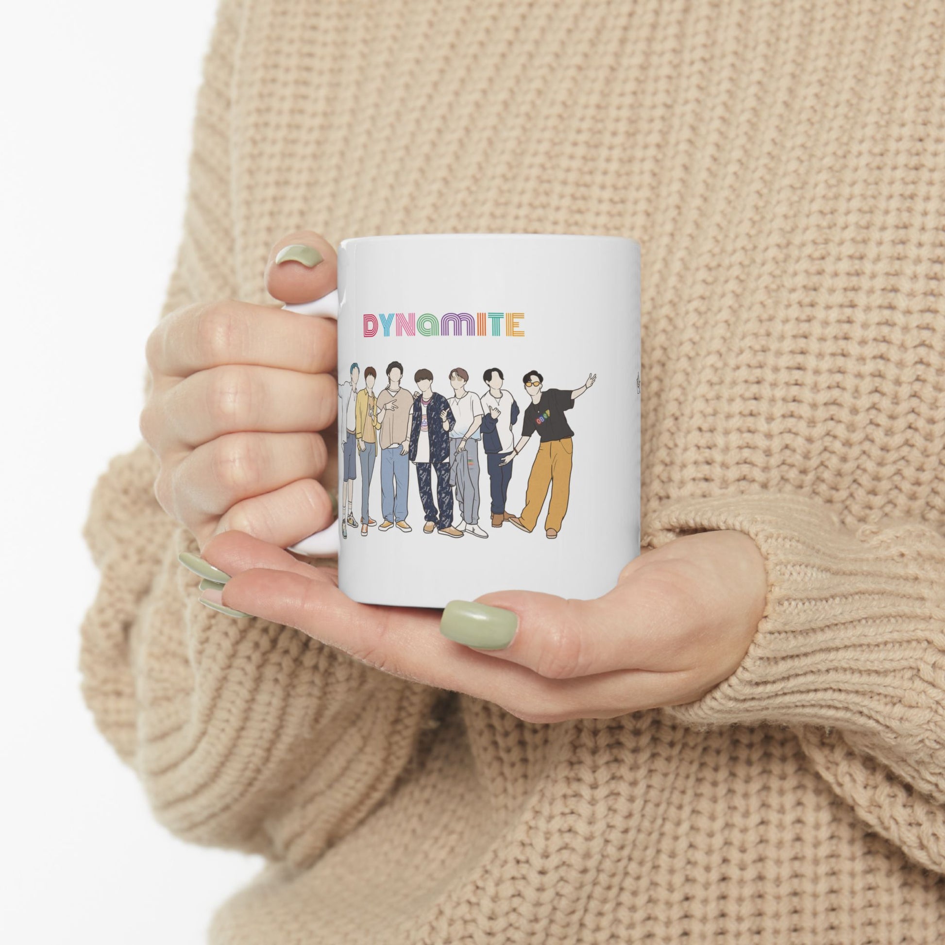 Dynamite-Inspired Kpop Mug – Minimal Aesthetic Fan Gift for Her