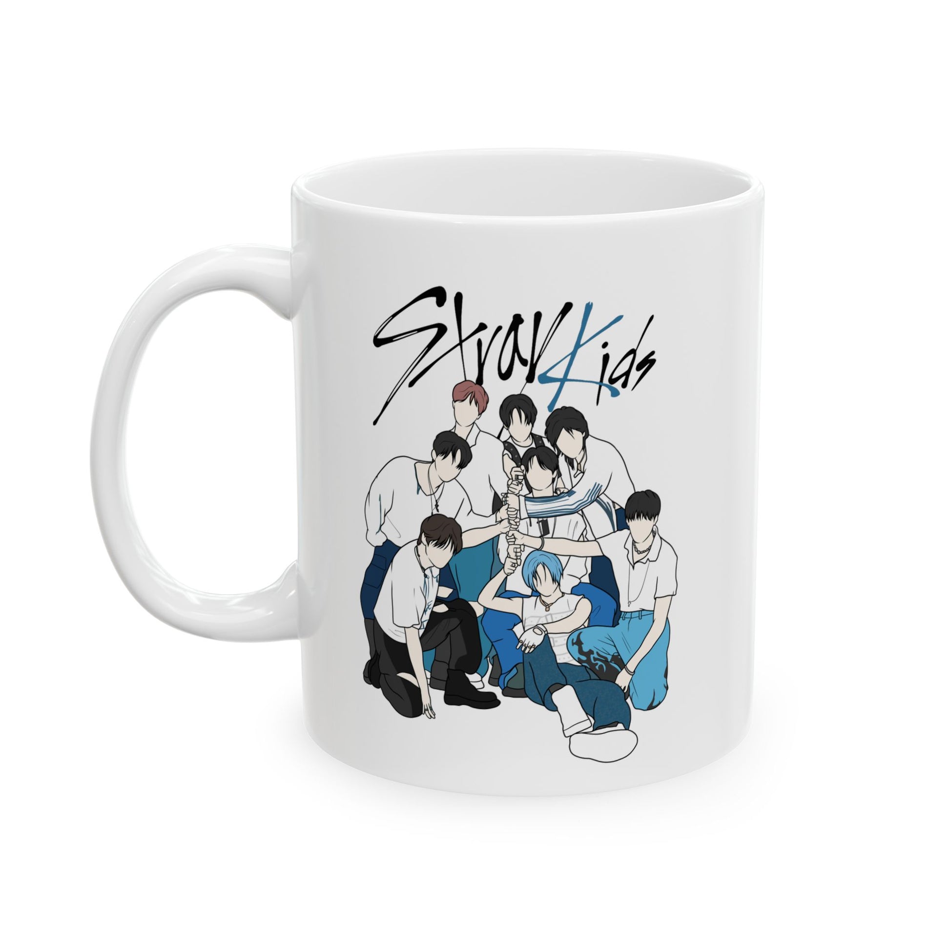Stray Kids Accent Mug – Fanart Kpop Gift in 11oz or 15oz Sizes