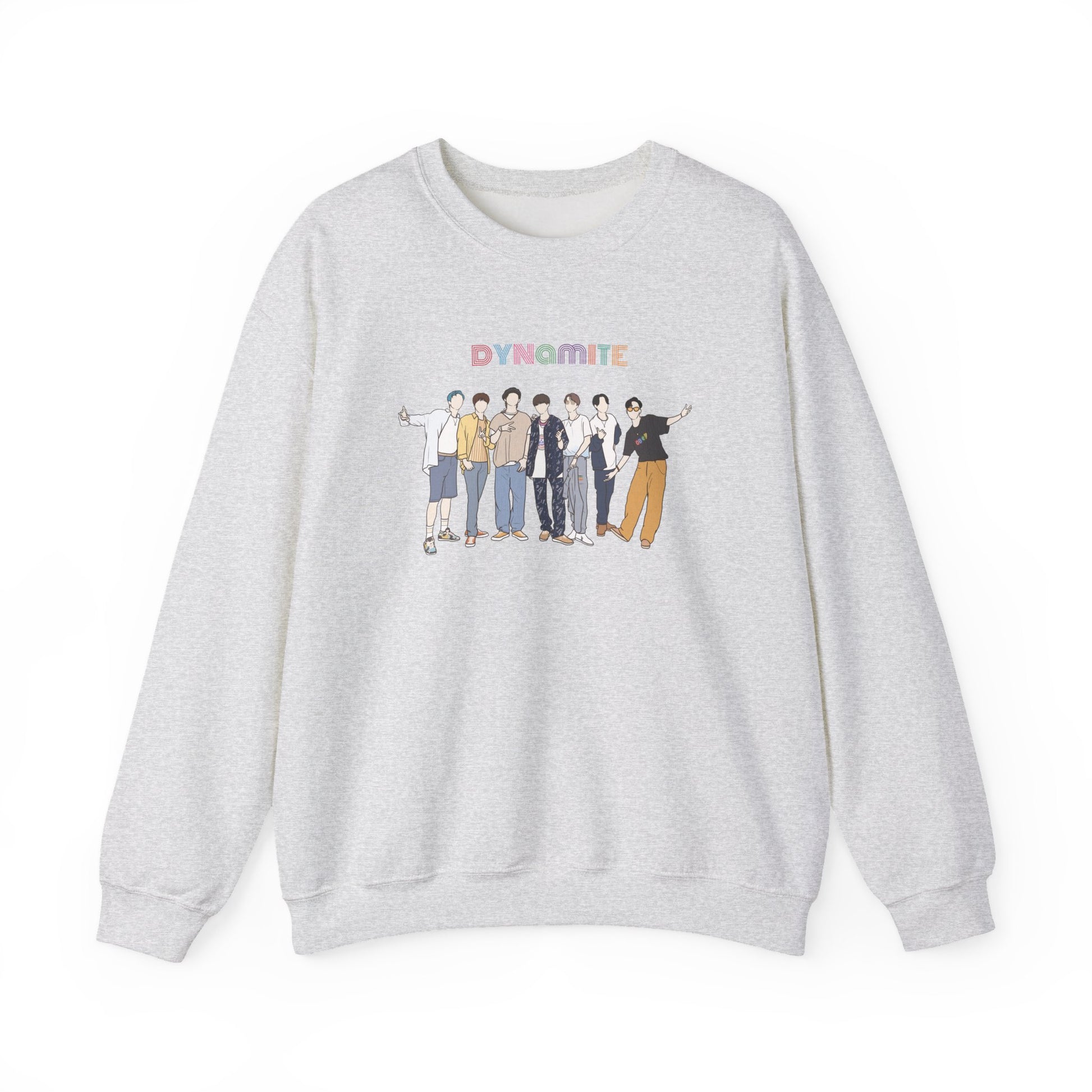 Dynamite-Inspired Kpop Sweatshirt – Retro Style Unisex Crewneck for ARMY and Korean Pop Fans
