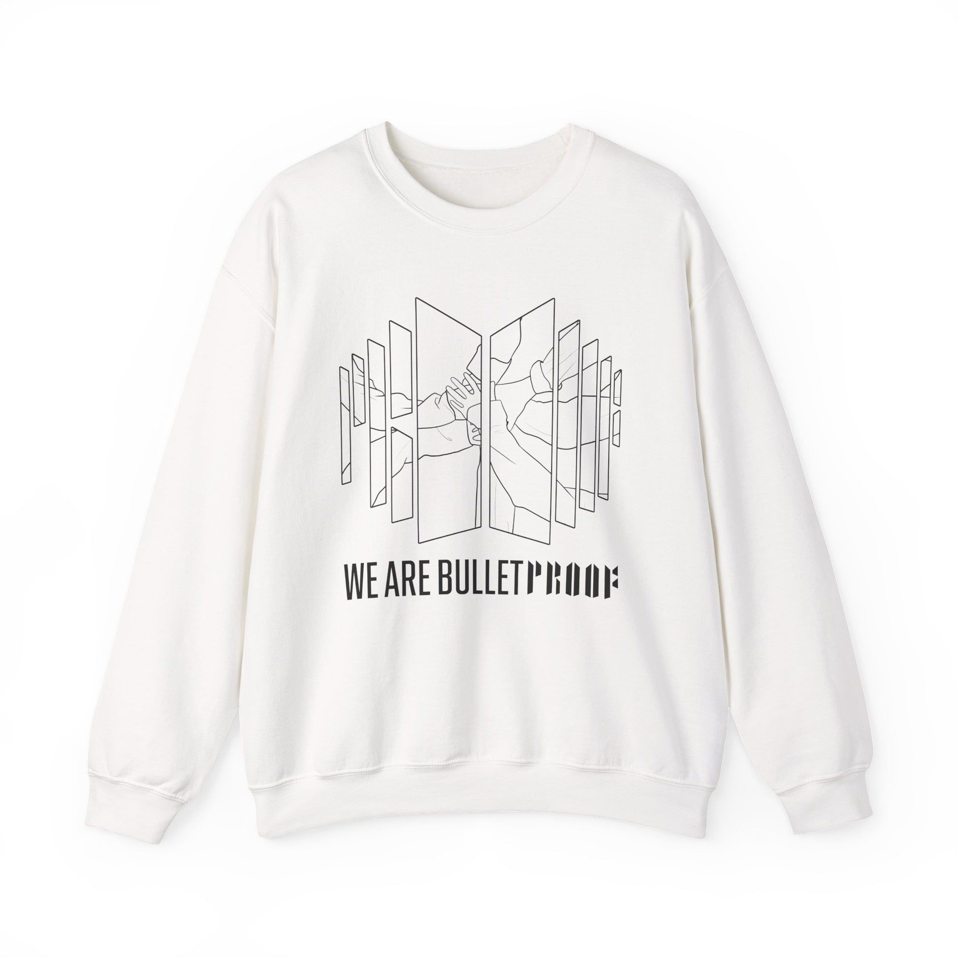 Bulletproof-Inspired Kpop Sweatshirt – Bangtan Proof Album Crewneck for ARMY and Korean Pop Fans
