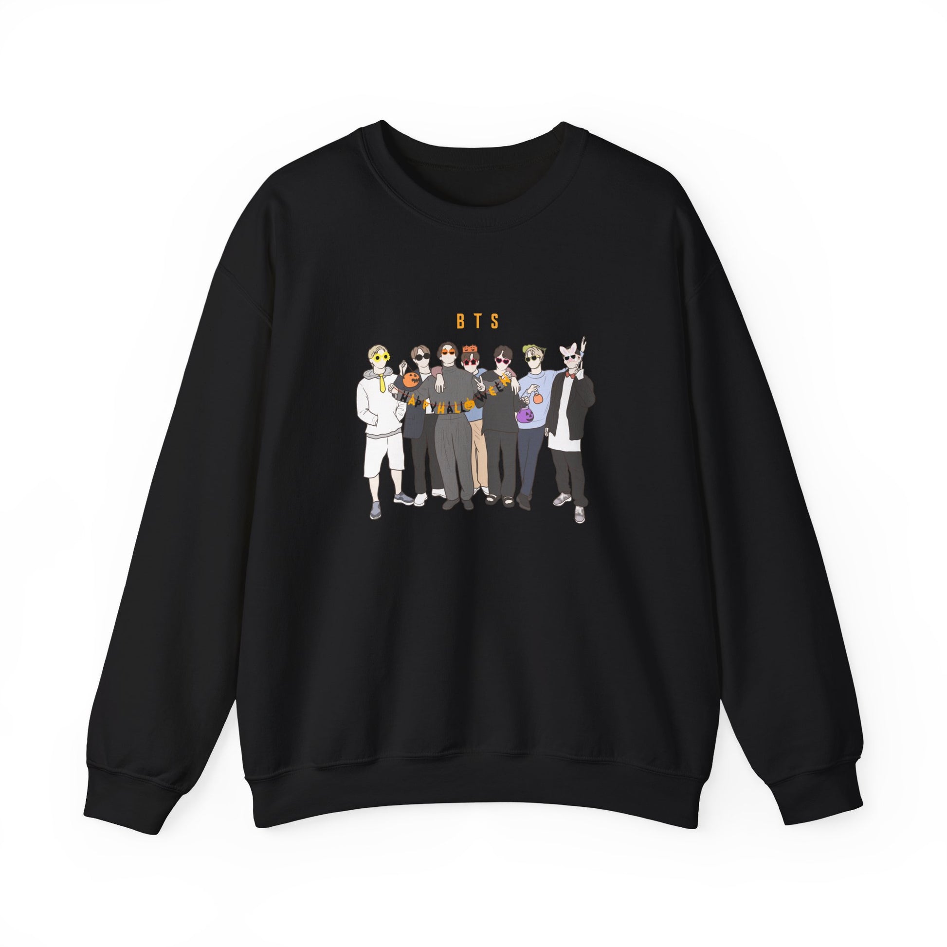 Kpop Halloween Sweatshirt – Spooky Season Crewneck for ARMY and Bangtan-Inspired Fans