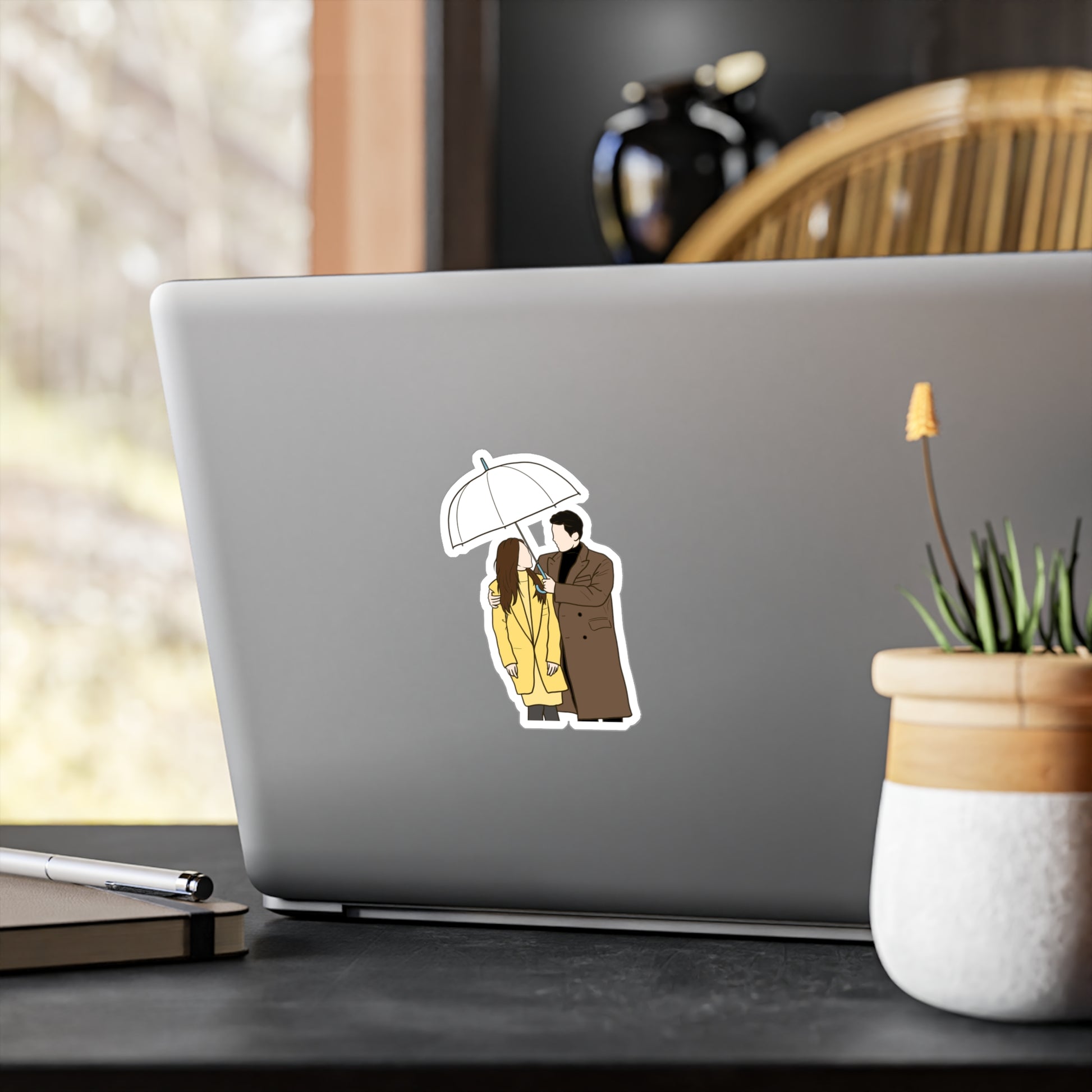 Crash Landing on You Kdrama Sticker – Kiss-Cut Fanart for Classic Romance Fans