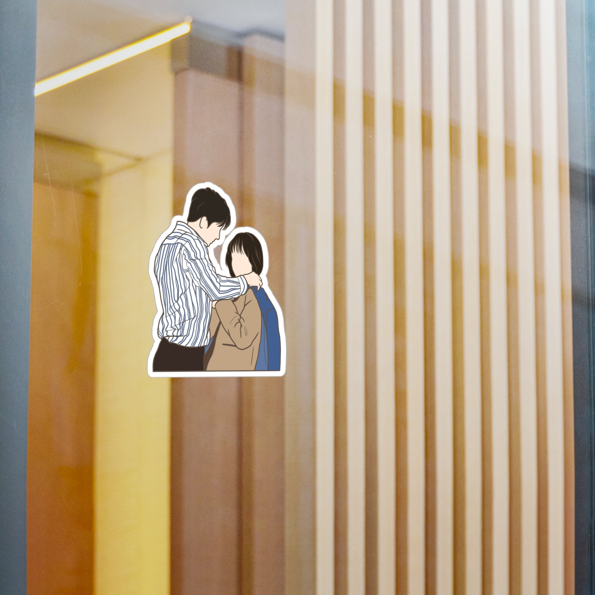 Extraordinary Attorney Woo Couple Sticker – Kiss-Cut Fanart for Romantic Kdrama Fans
