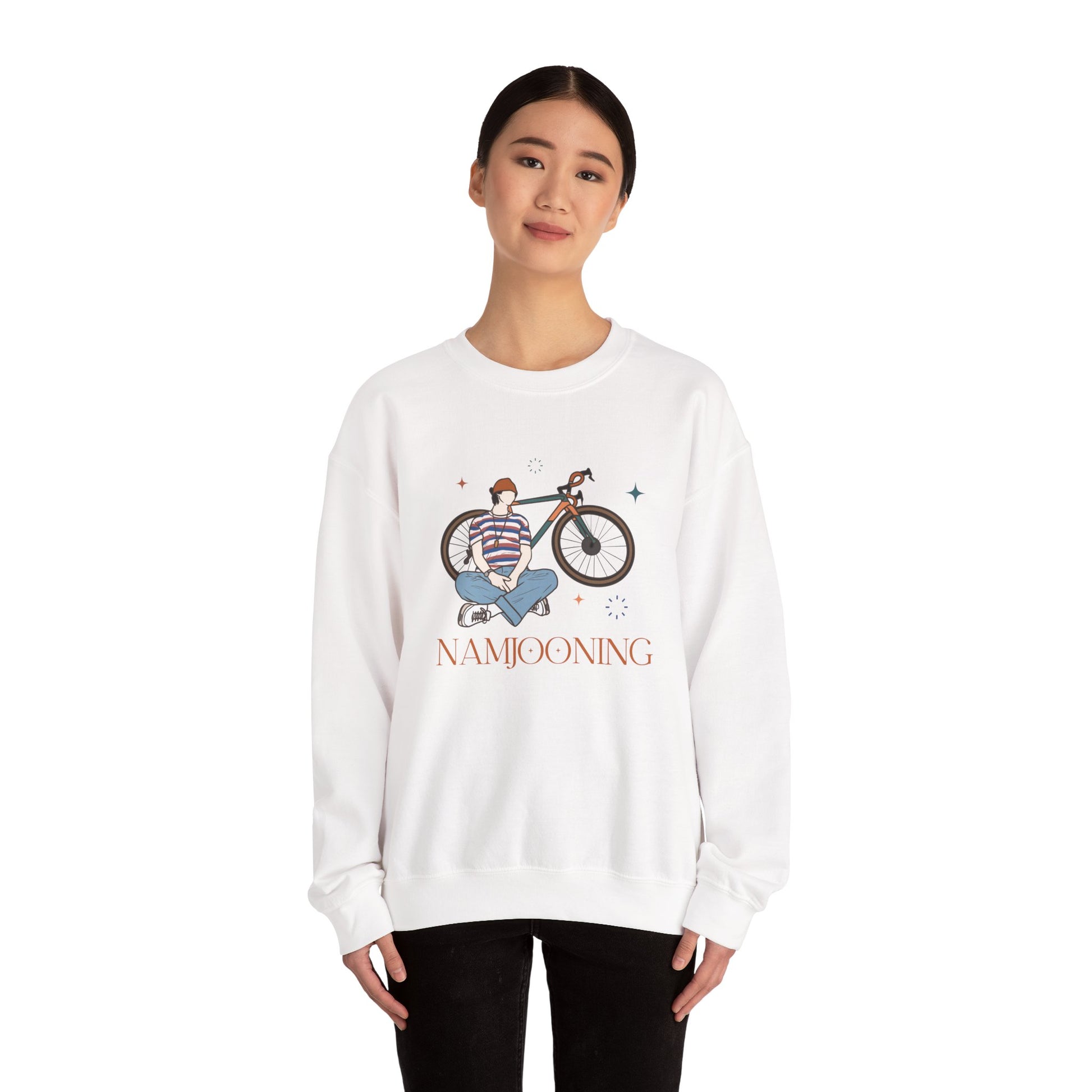 RM-Inspired Kpop Sweatshirt – Namjooning Unisex Crewneck for ARMY and Nature-Loving Fans