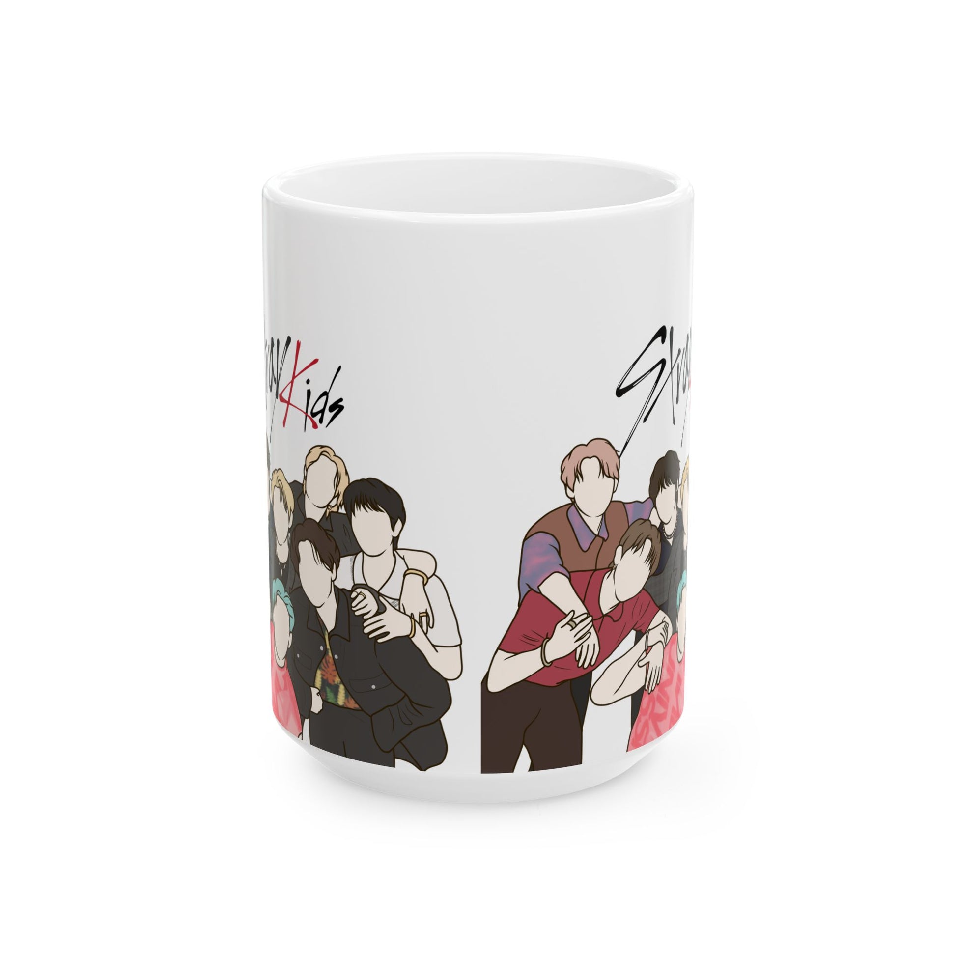 Minimal Stray-Inspired Mug – Kpop Fanart Cup & Room Decor for Everyday STAYs