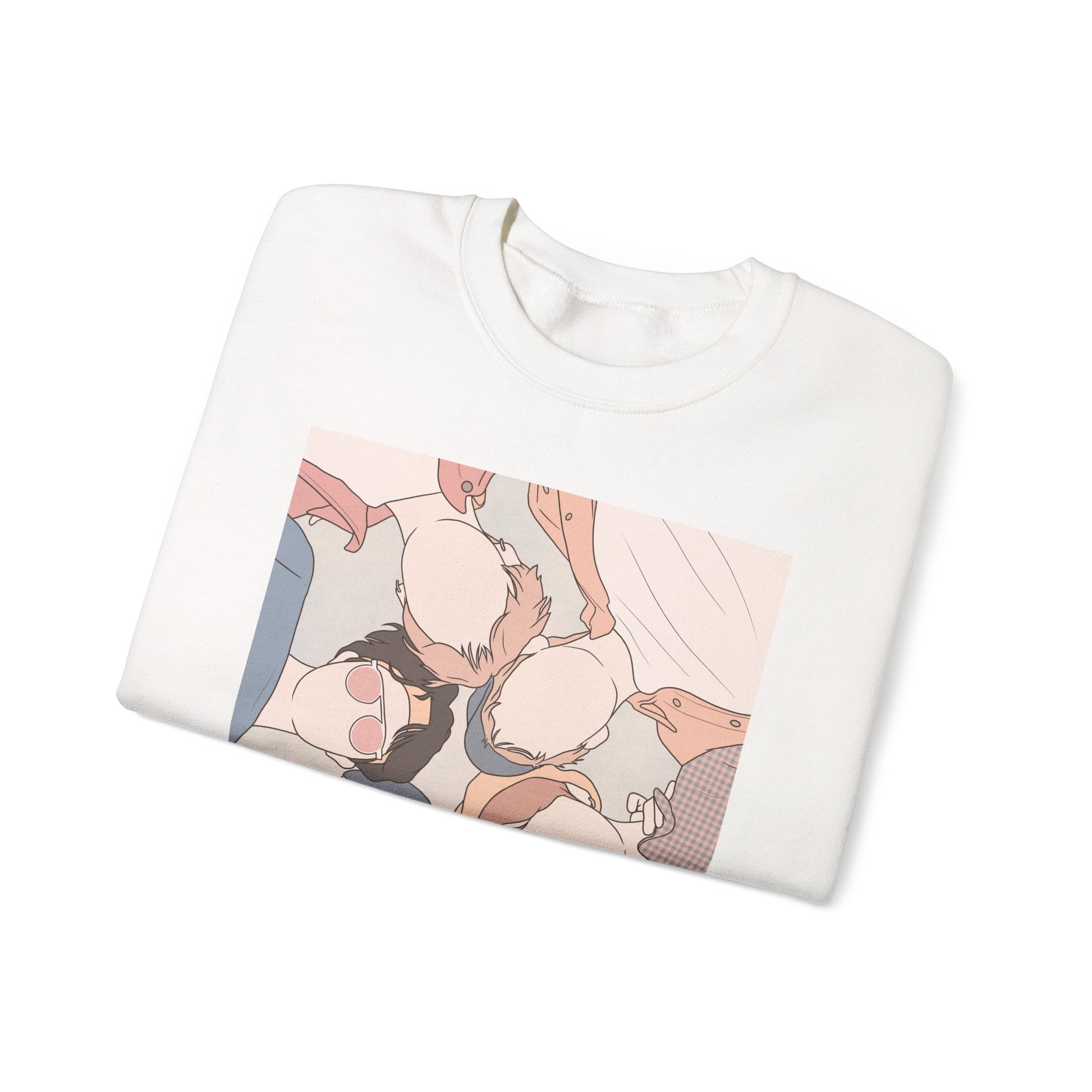 Bangtan-Inspired Kpop Sweatshirt – Unisex Fanart Crewneck for ARMY and Korean Music Lovers