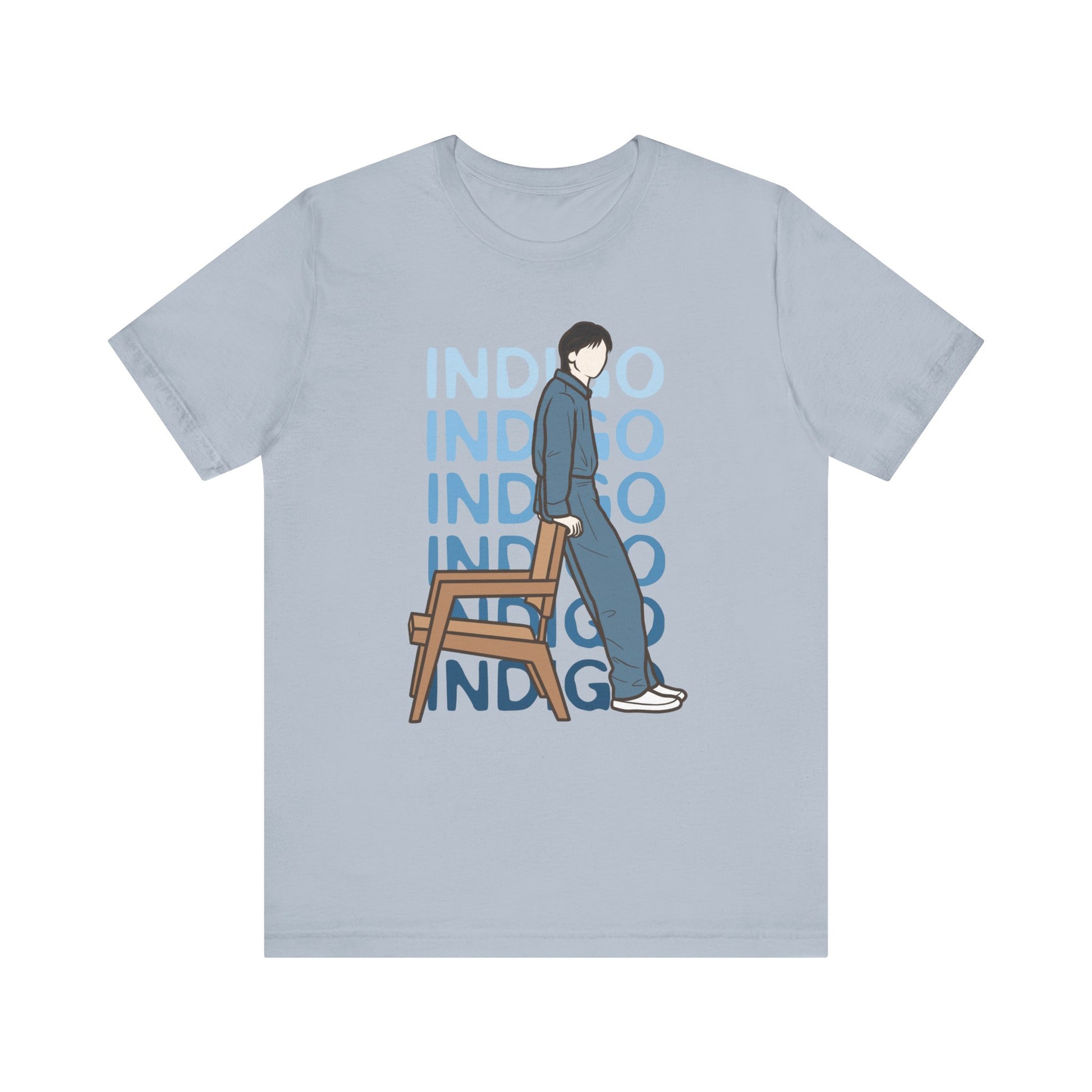 Indigo-Inspired Kpop T-Shirt – Namjoon Fan Tee for ARMY and Korean Music Lovers