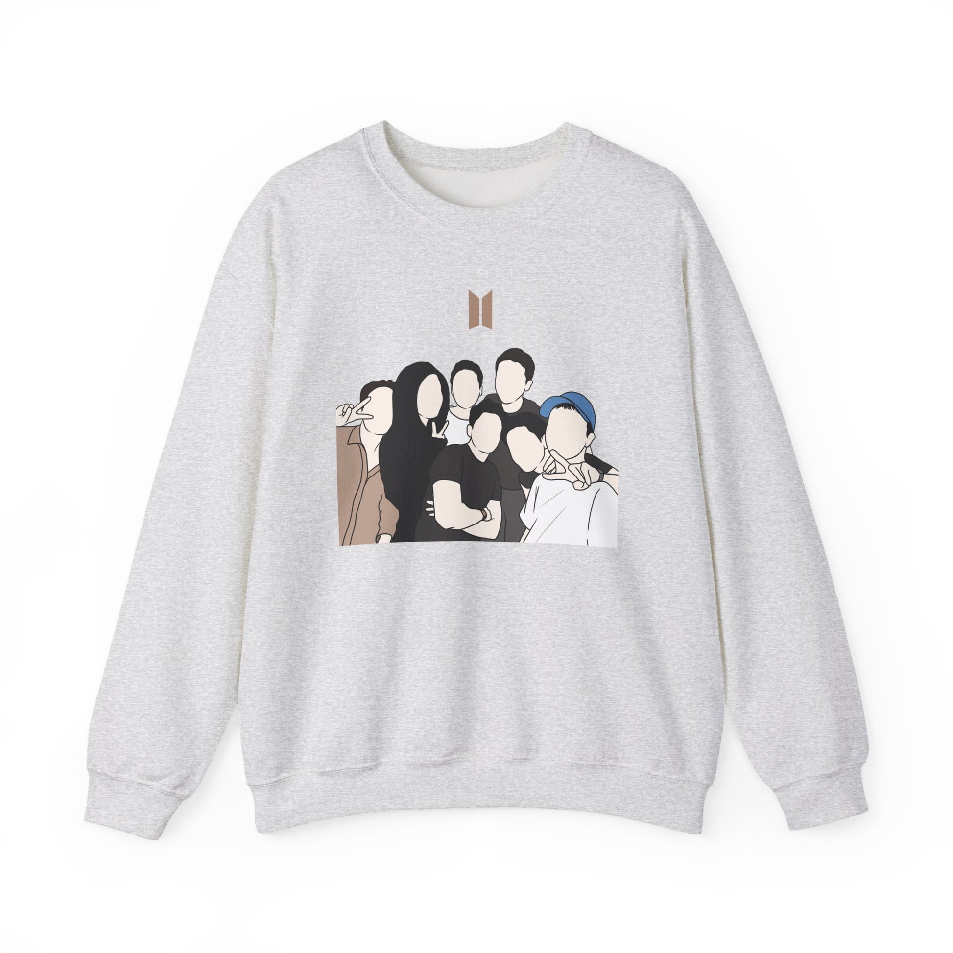 Kpop Logo-Inspired Sweatshirt – Unisex Pullover for Korean Pop Fans and Stylish Merch Lovers