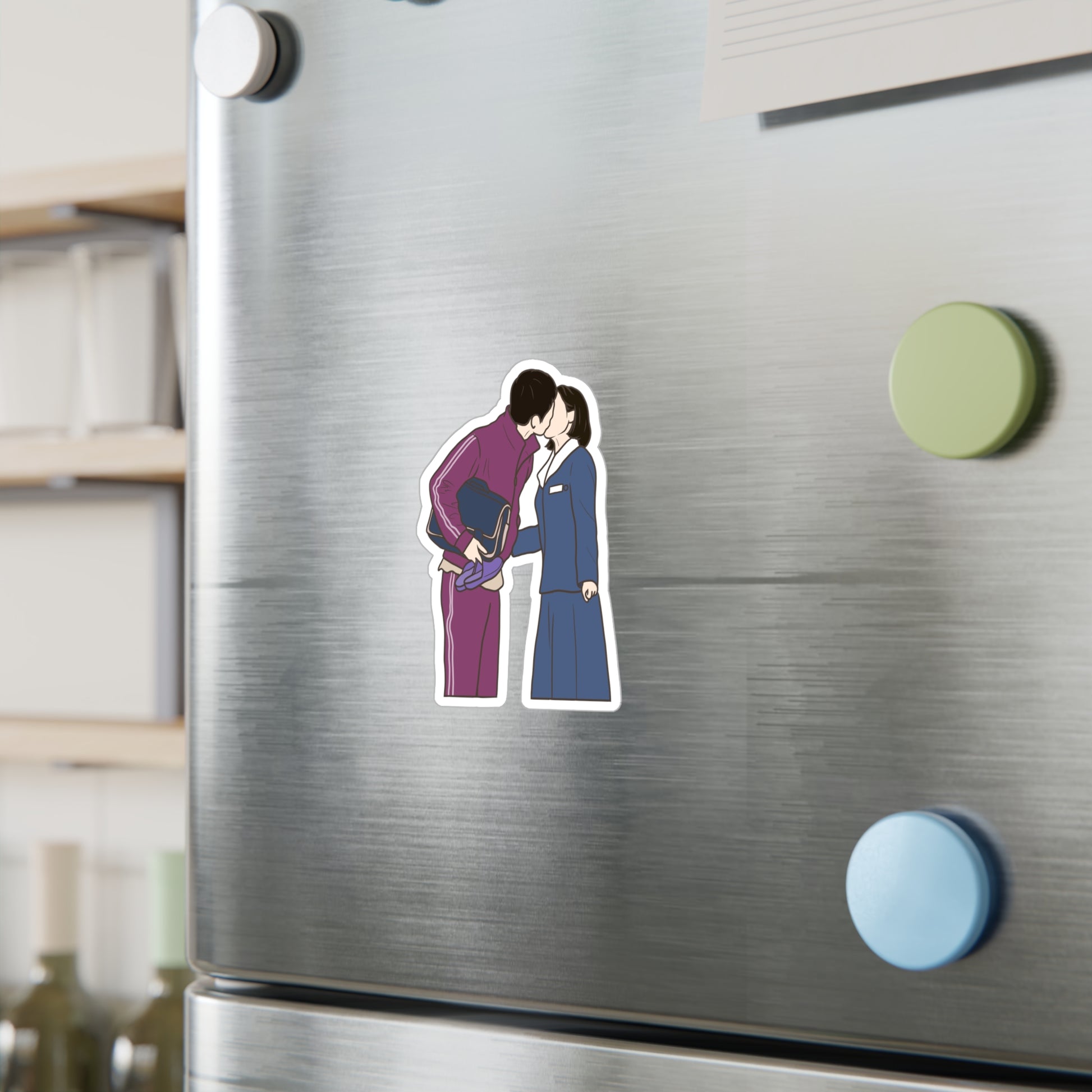When Life Gives You Tangerines Kdrama Sticker – Kiss-Cut Fanart for Fans of Quiet Healing Dramas