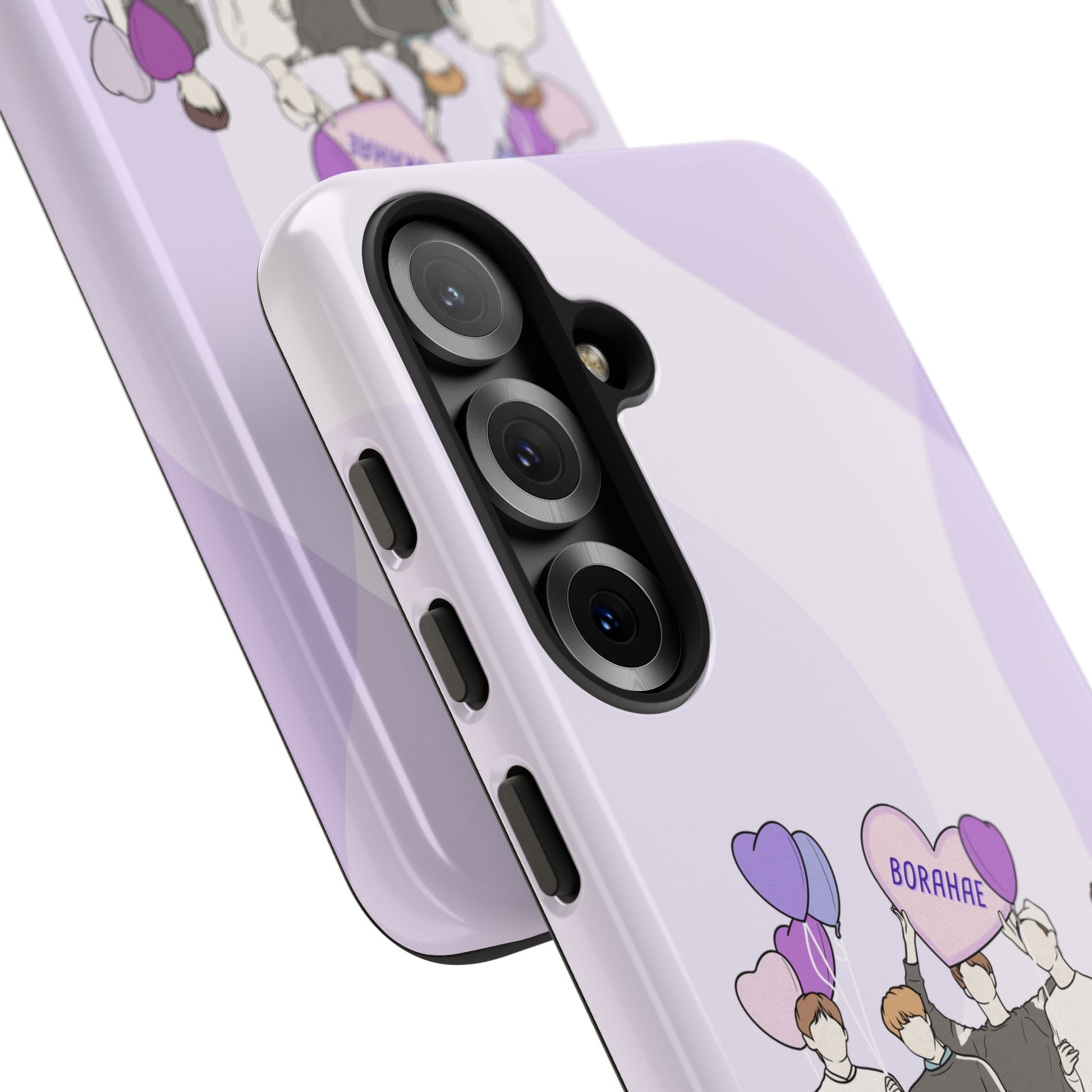 Borahae Kpop Phone Case – Purple ‘I Purple You’ Tough Case Gift for ARMY and Korean Pop Fans