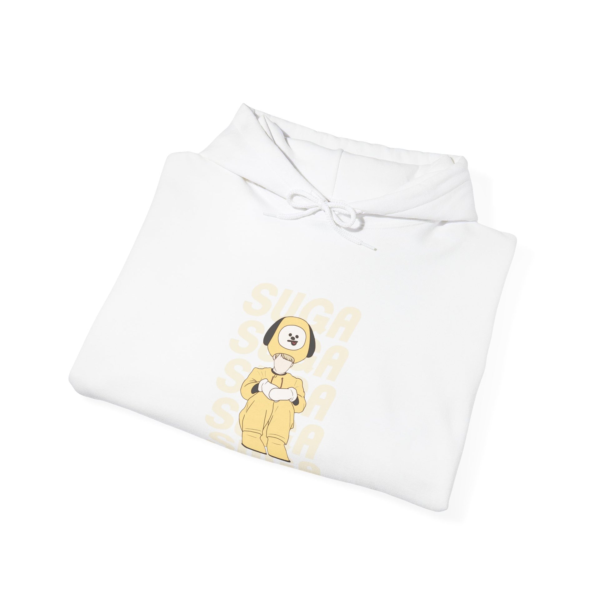 SUGA-Inspired Kpop Hoodie Featuring Chimmy – Playful Hooded Sweatshirt for ARMY and Korean Pop Fans