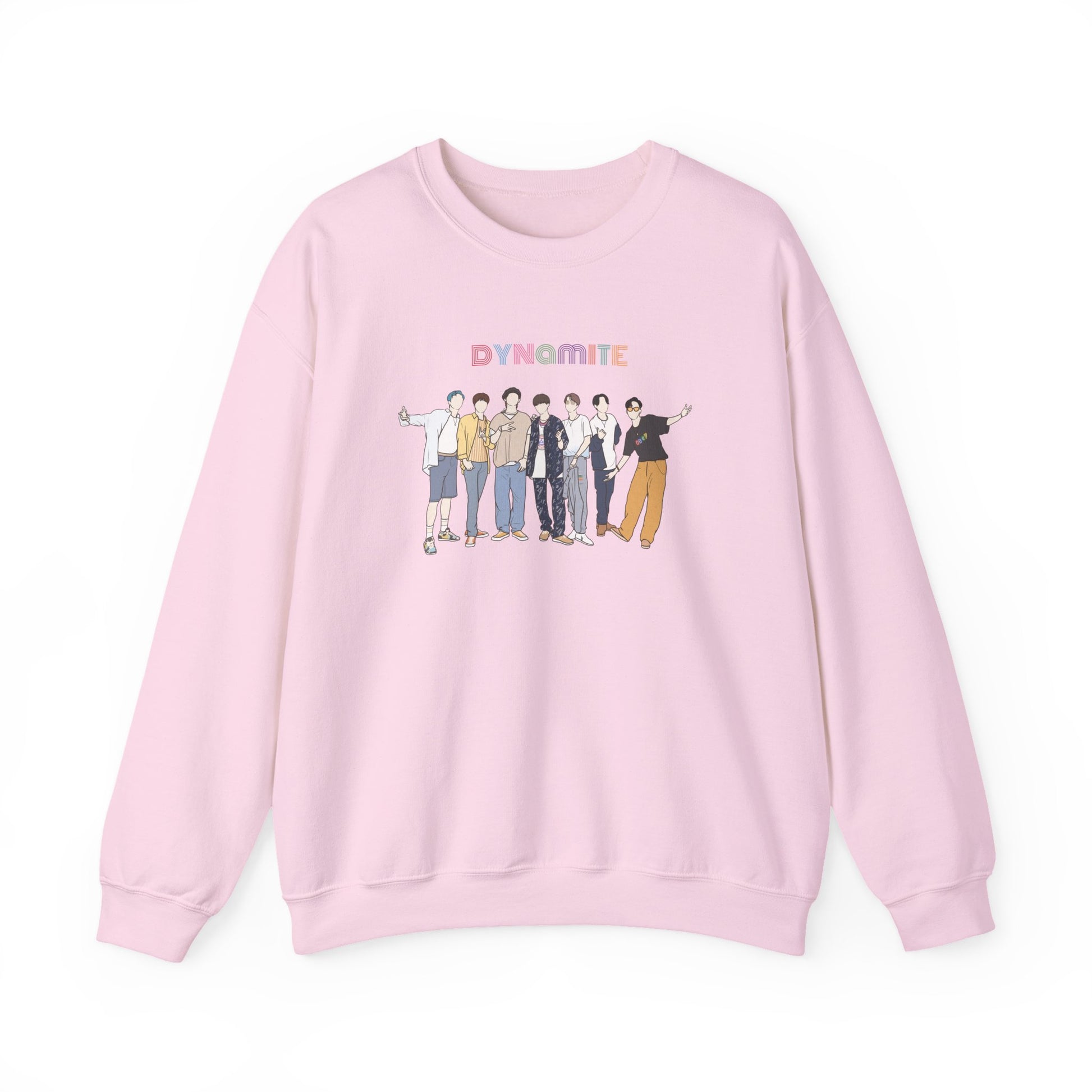 Dynamite-Inspired Kpop Sweatshirt – Retro Style Unisex Crewneck for ARMY and Korean Pop Fans