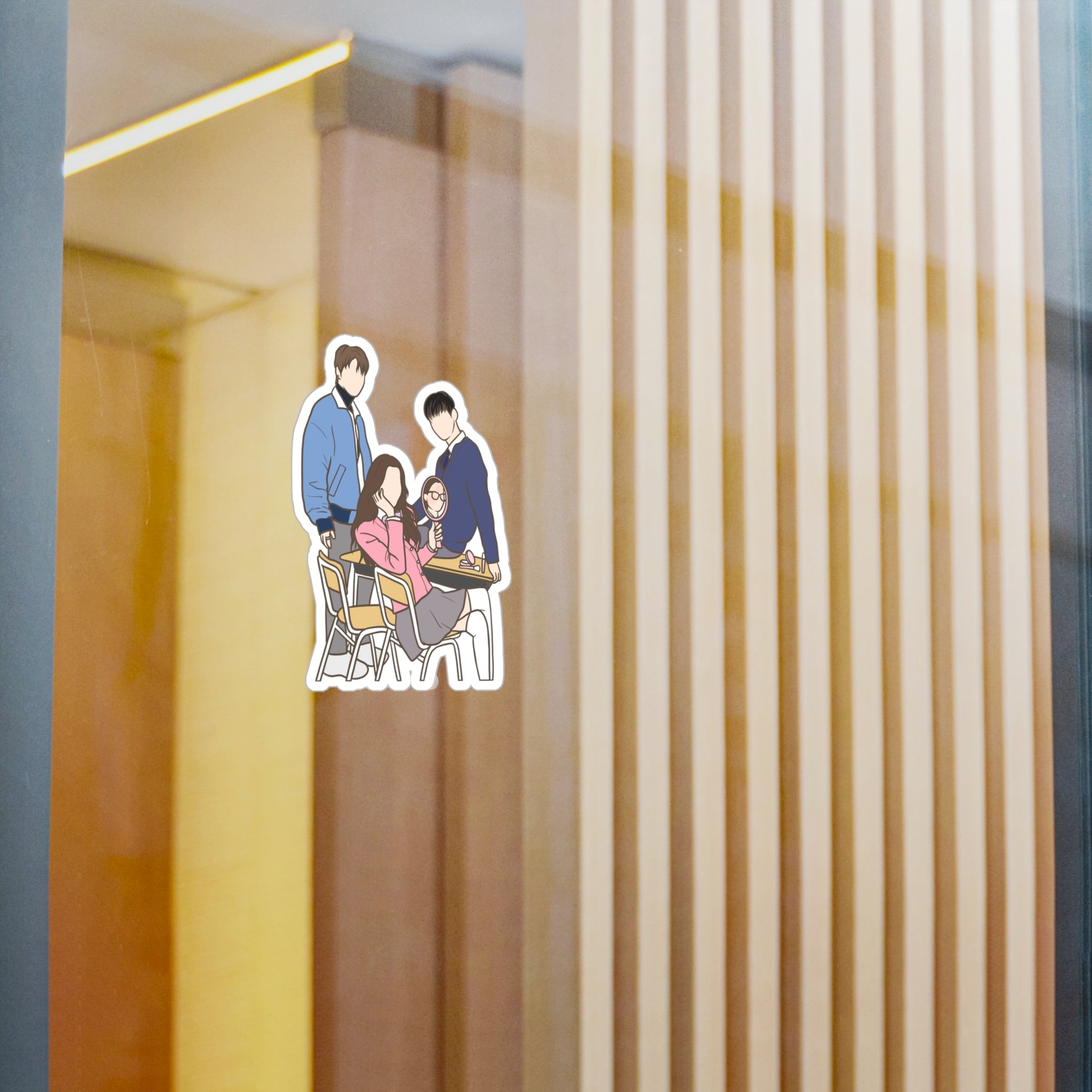 True Beauty Kdrama Sticker – Kiss-Cut Fanart for Teen Romance and Kdrama Fans