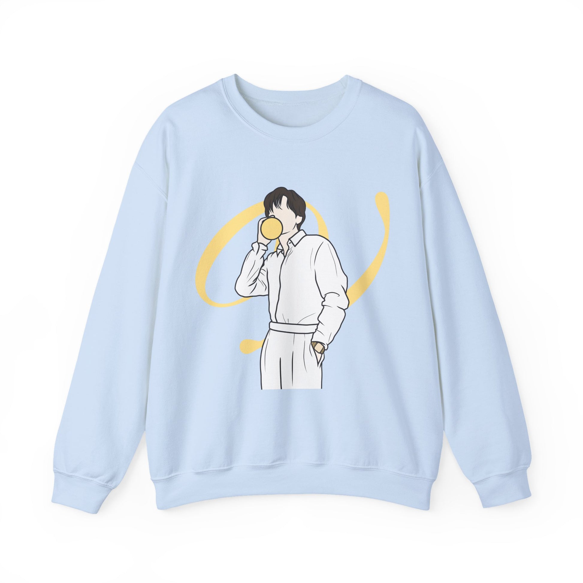 Taehyung-Inspired Kpop Sweatshirt – Fanart Unisex Crewneck for ARMY and Bangtan Style Fans
