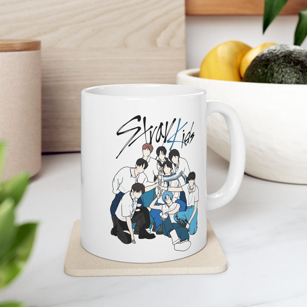 Stray Kids Accent Mug – Fanart Kpop Gift in 11oz or 15oz Sizes