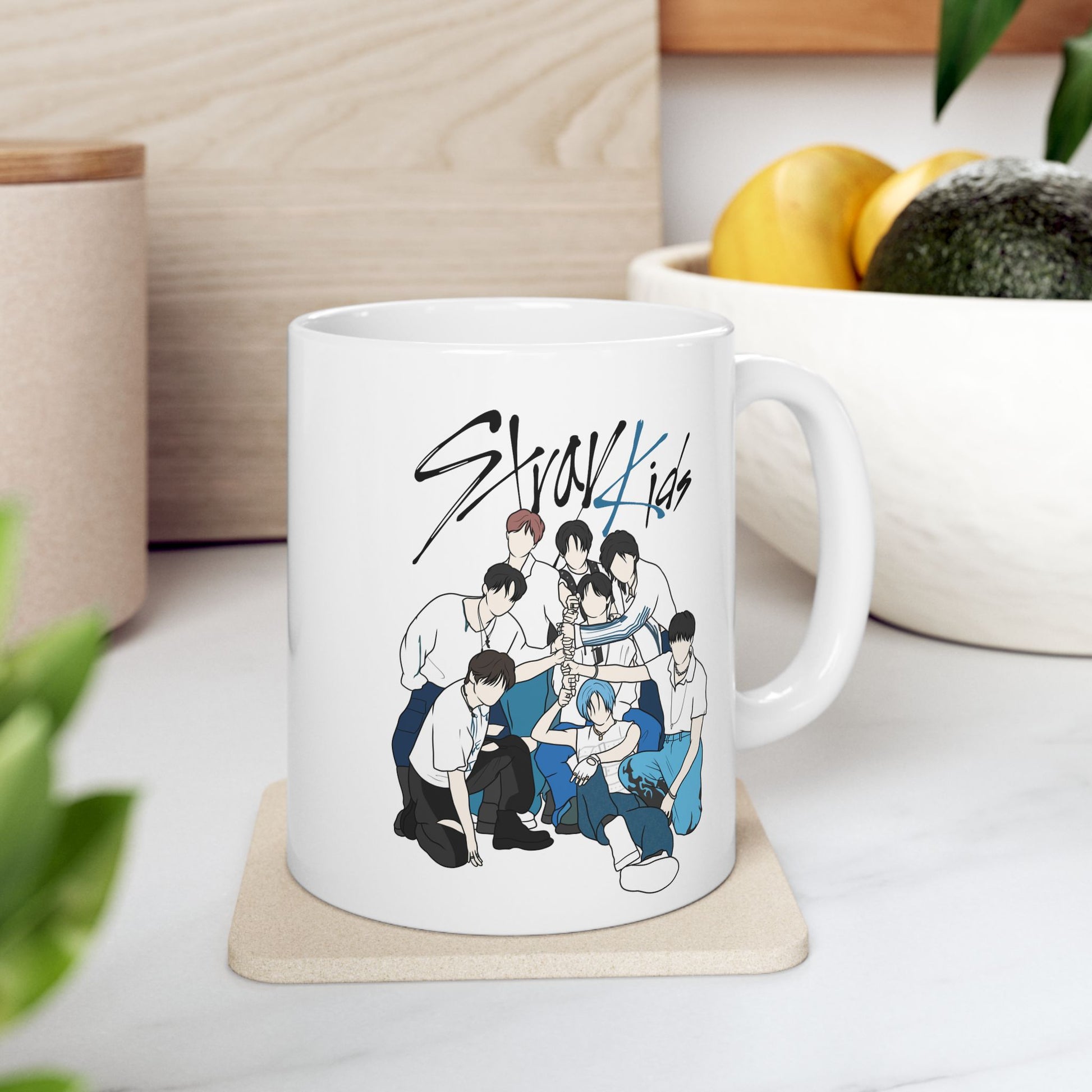 Stray Kids Accent Mug – Fanart Kpop Gift in 11oz or 15oz Sizes