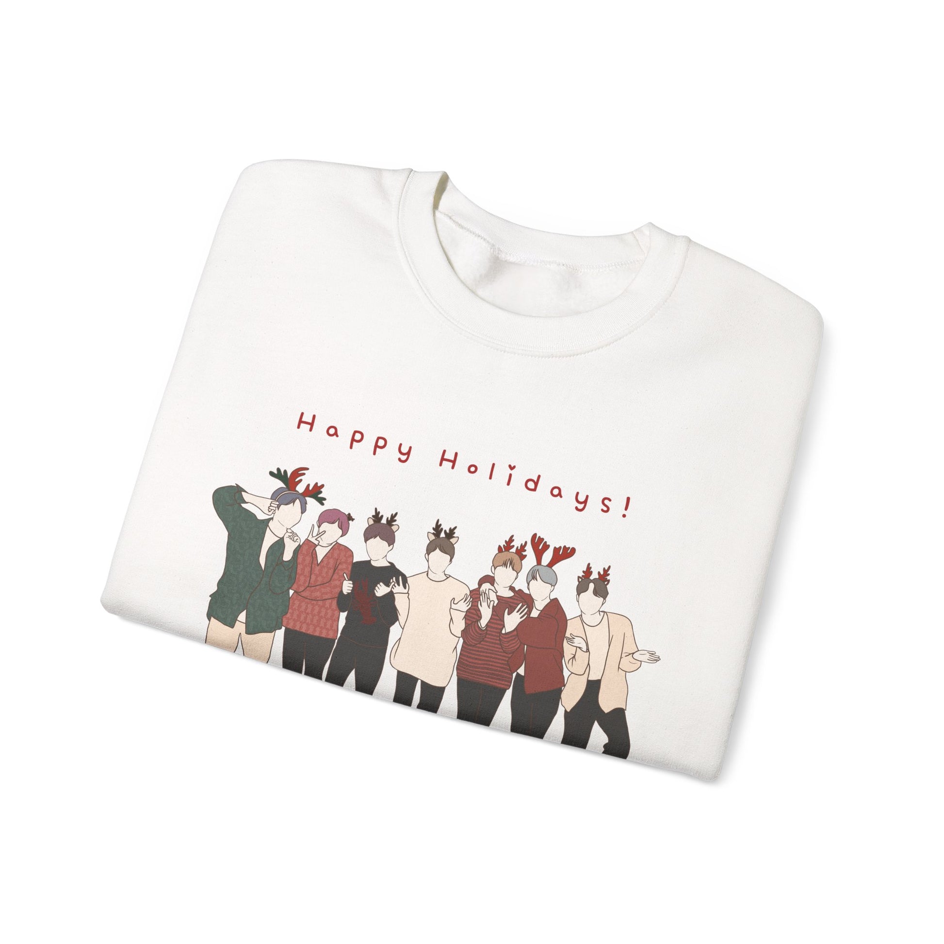 Kpop Christmas Sweatshirt – Festive Holiday Pullover for Korean Pop Fans and Seasonal Gift Lovers