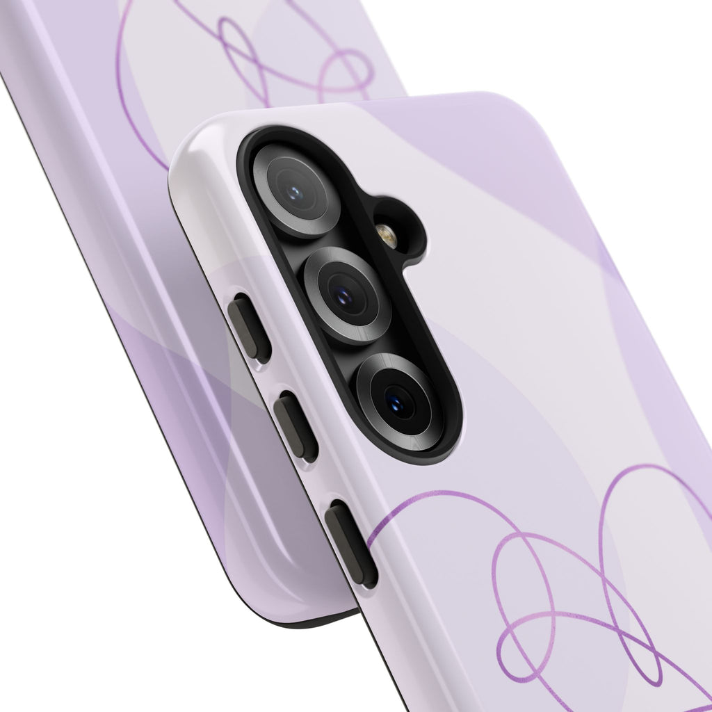 Purple Heart Kpop Phone Case – ‘Love Yourself’ Inspired Tough Case Gift for Korean Pop Fans