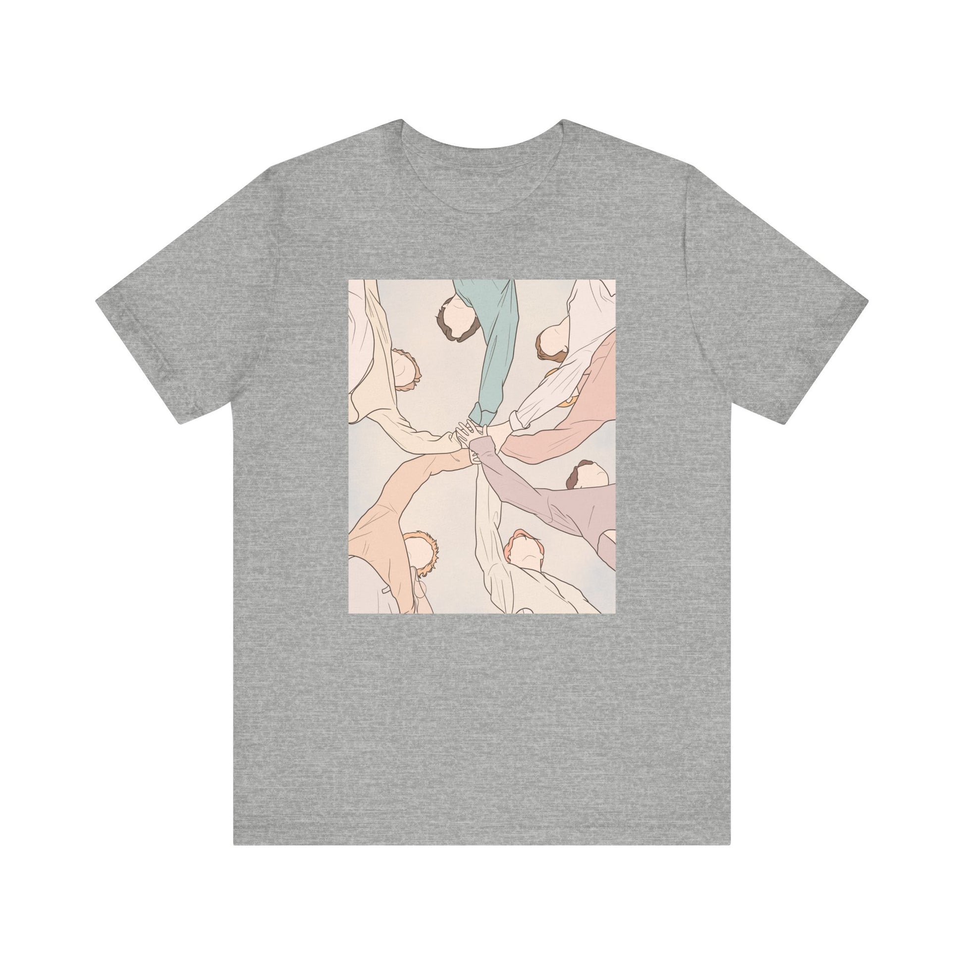 Bangtan-Inspired Kpop T-Shirt – Unisex Friendship Tee for ARMY and Korean Music Fans
