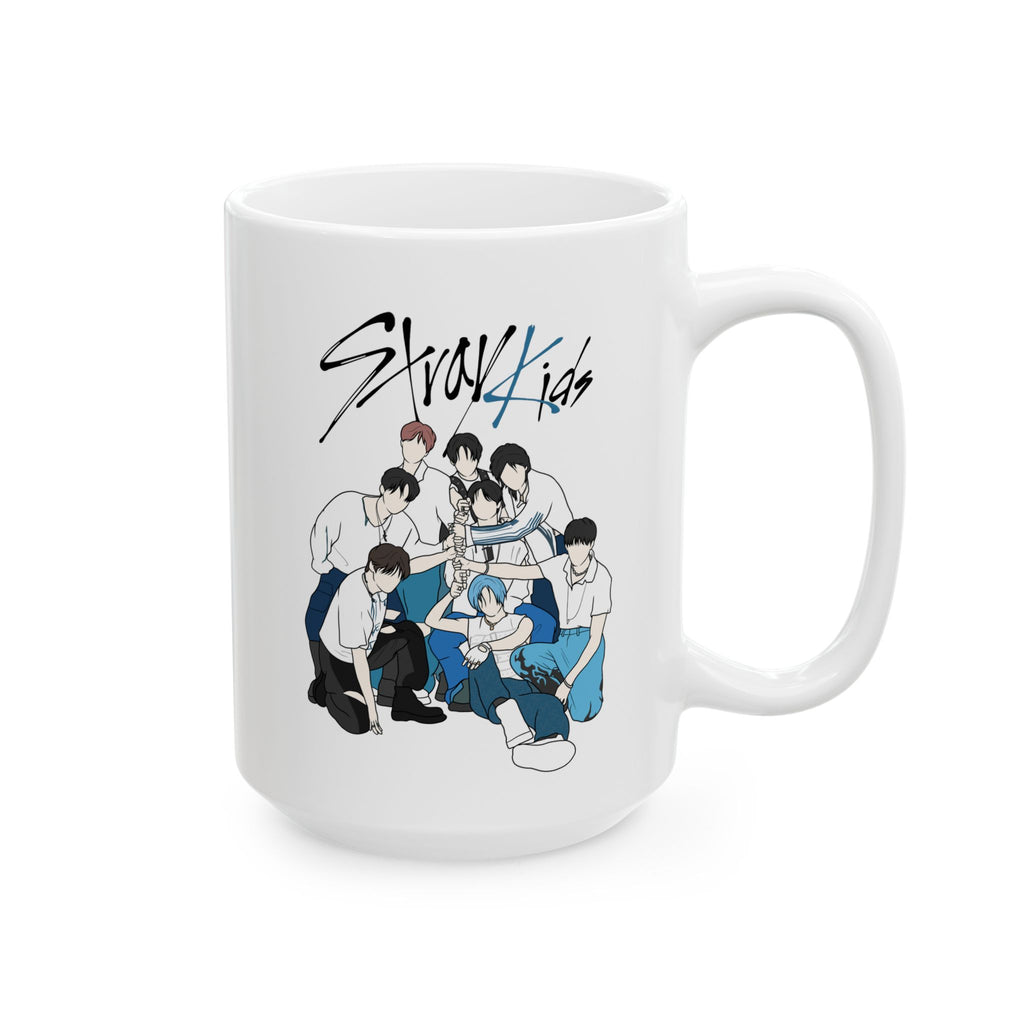 Stray Kids Accent Mug – Fanart Kpop Gift in 11oz or 15oz Sizes