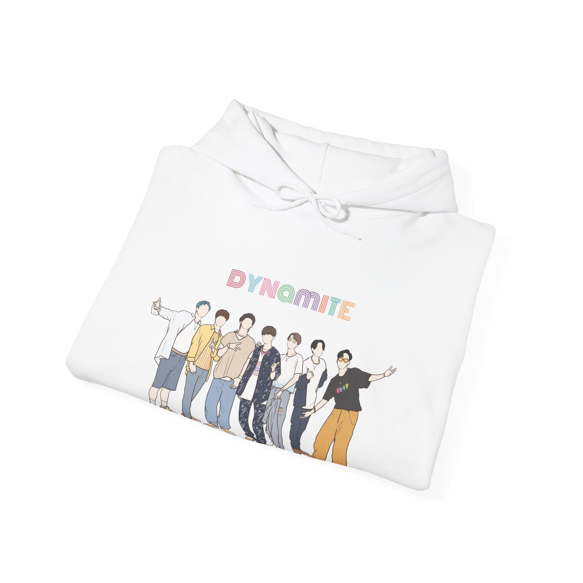 Dynamite-Inspired Kpop Hoodie – Retro Vibe Hooded Sweatshirt for ARMY and Korean Pop Fans
