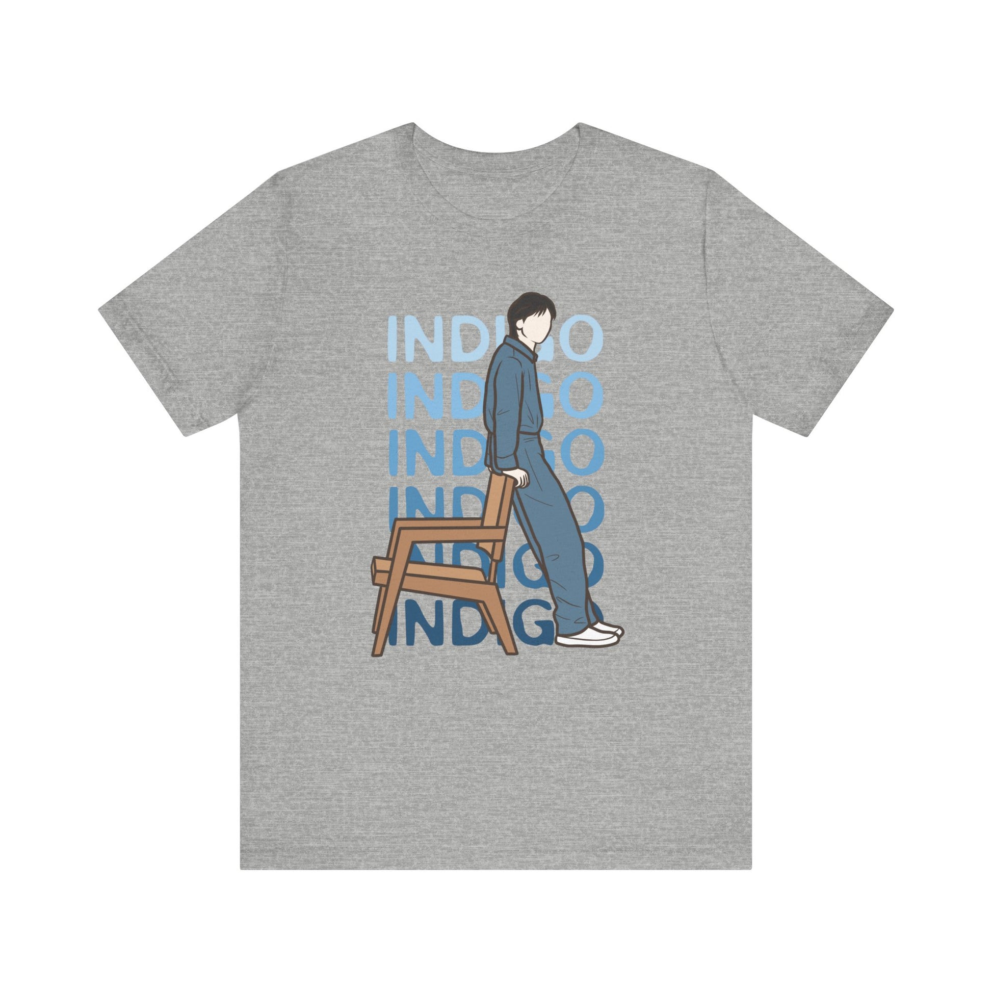 Indigo-Inspired Kpop T-Shirt – Namjoon Fan Tee for ARMY and Korean Music Lovers
