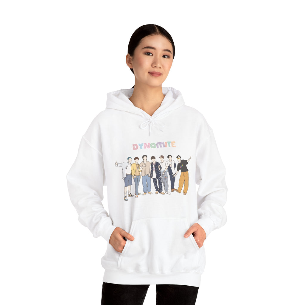 Dynamite-Inspired Kpop Hoodie – Retro Vibe Hooded Sweatshirt for ARMY and Korean Pop Fans