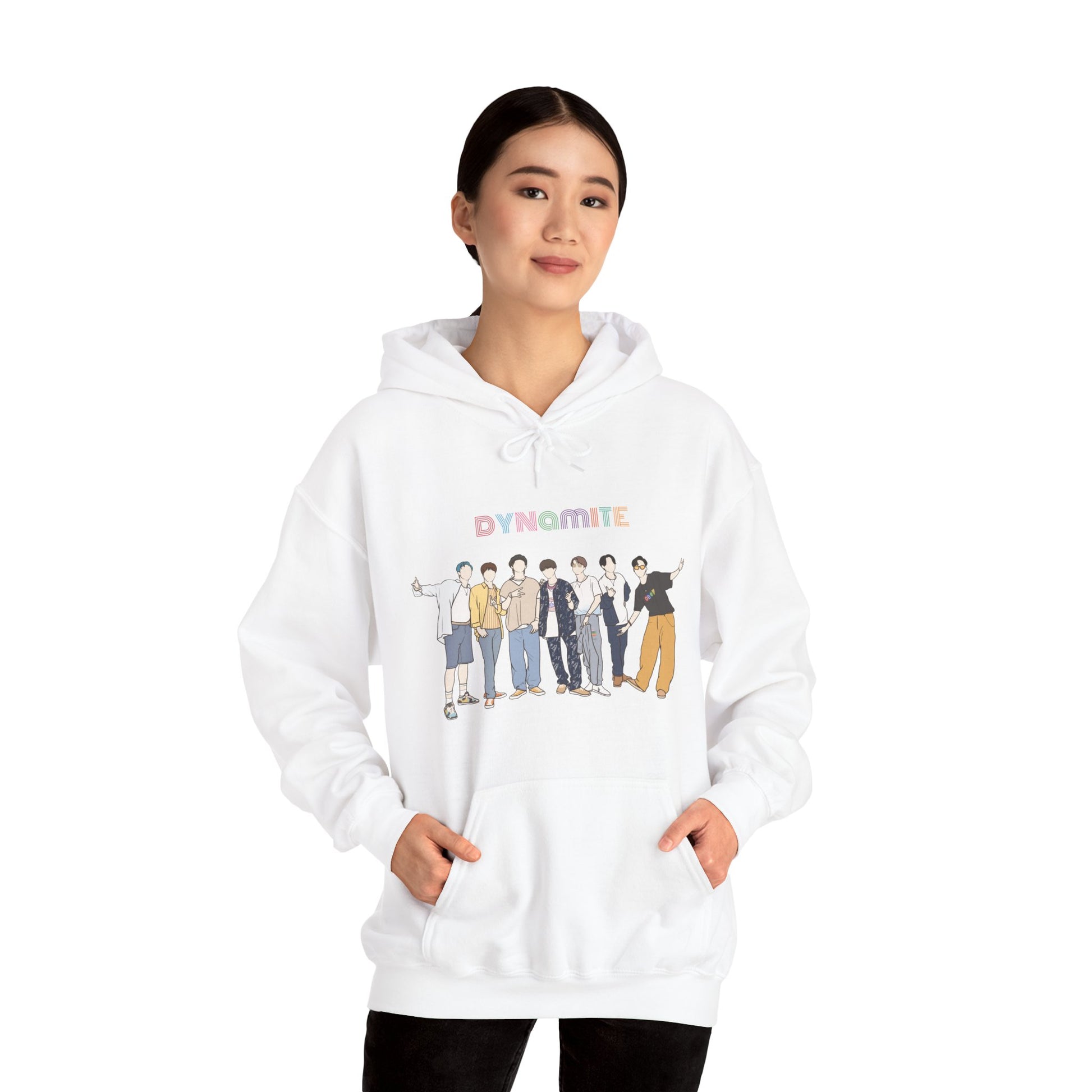 Dynamite-Inspired Kpop Hoodie – Retro Vibe Hooded Sweatshirt for ARMY and Korean Pop Fans