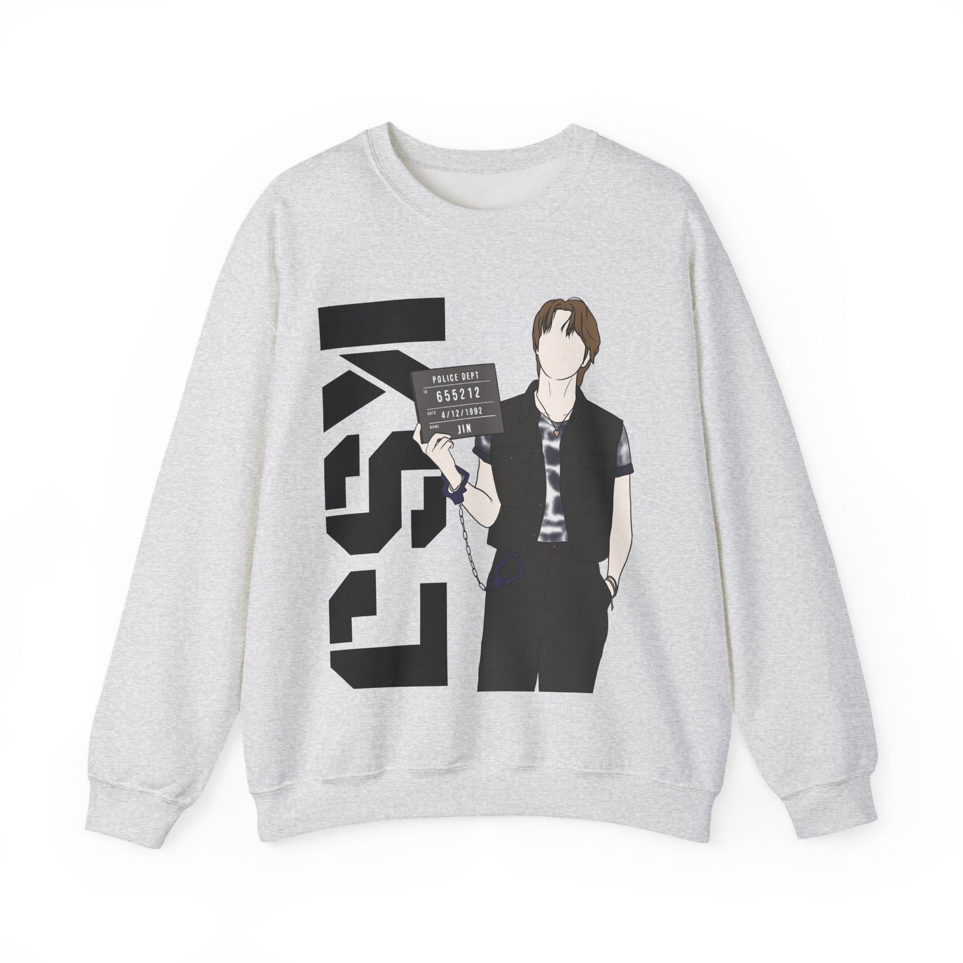 Jin-Inspired Kpop Sweatshirt – Unisex Crewneck for ARMY and Fans of Seokjin’s Gentle Charm
