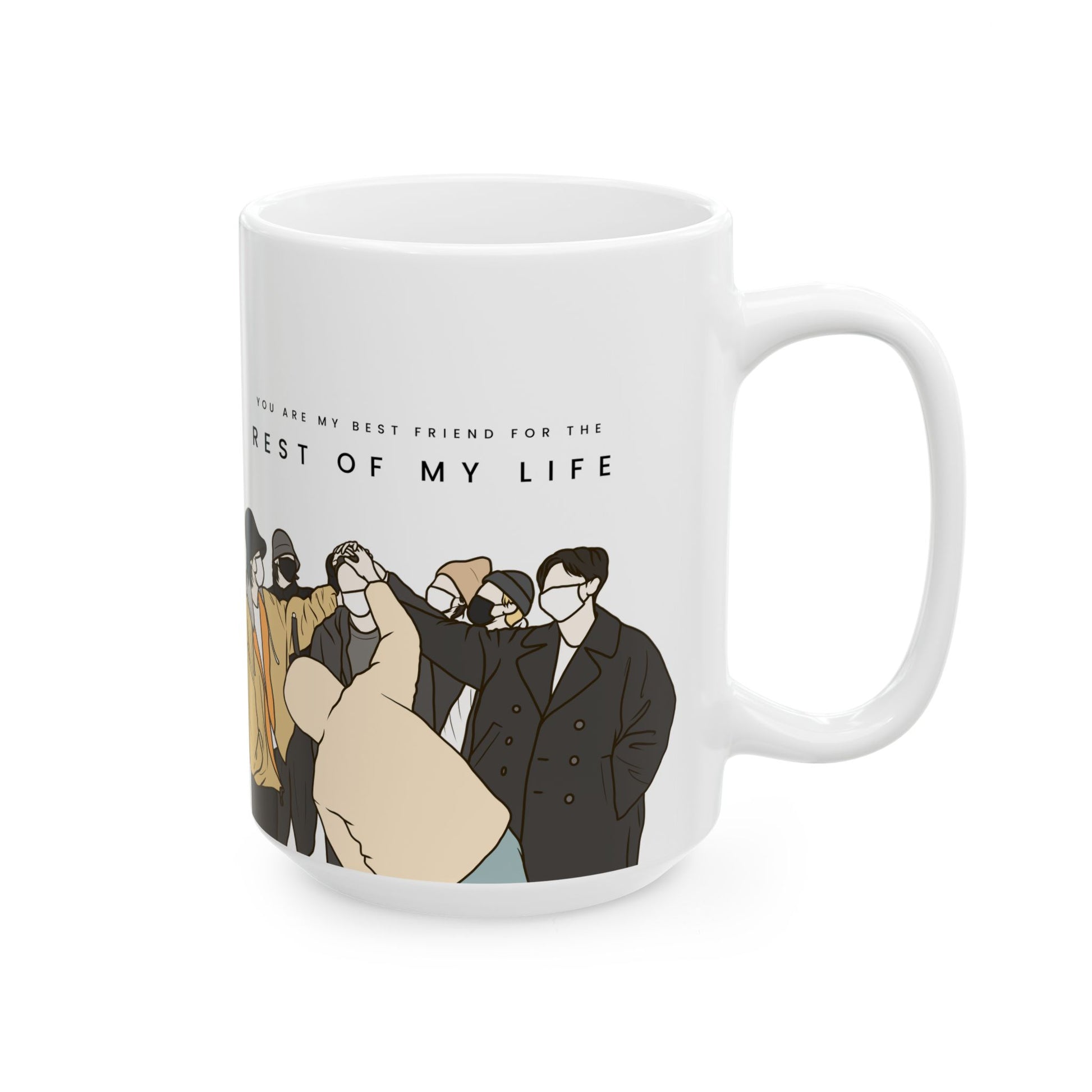 Rest of My Life Kpop Mug – Minimal Accent Gift for Fans with Soft Vibes