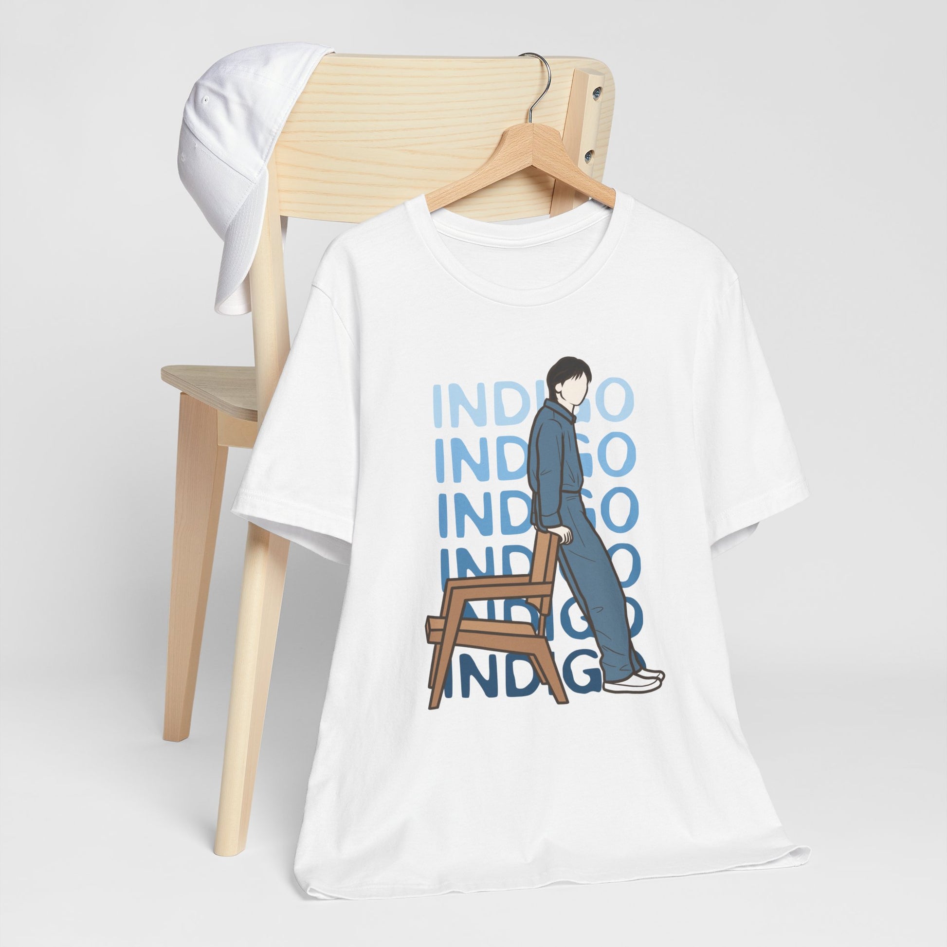 Indigo-Inspired Kpop T-Shirt – Namjoon Fan Tee for ARMY and Korean Music Lovers
