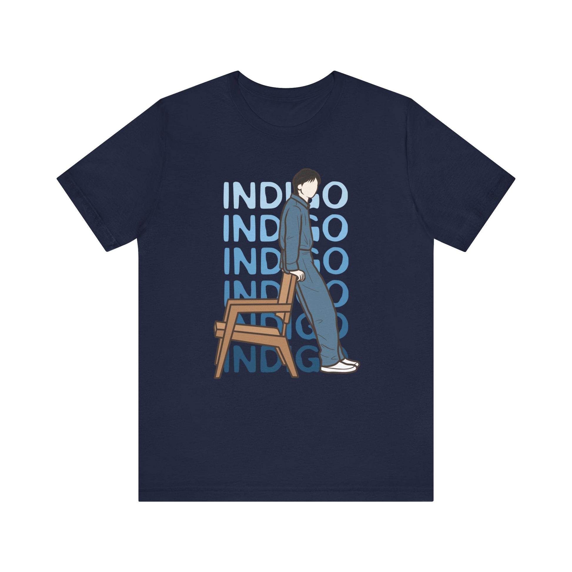 Indigo-Inspired Kpop T-Shirt – Namjoon Fan Tee for ARMY and Korean Music Lovers