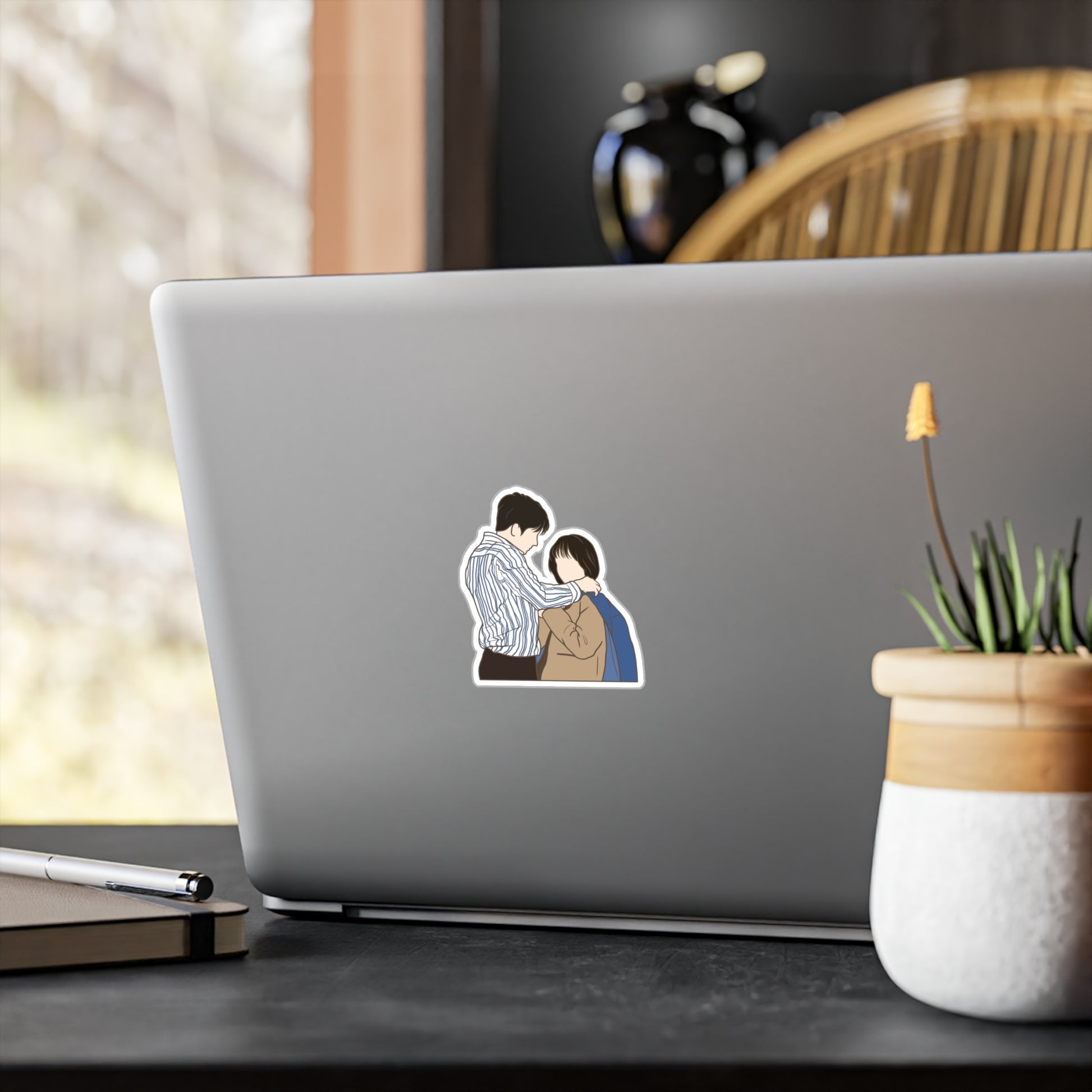 Extraordinary Attorney Woo Couple Sticker – Kiss-Cut Fanart for Romantic Kdrama Fans