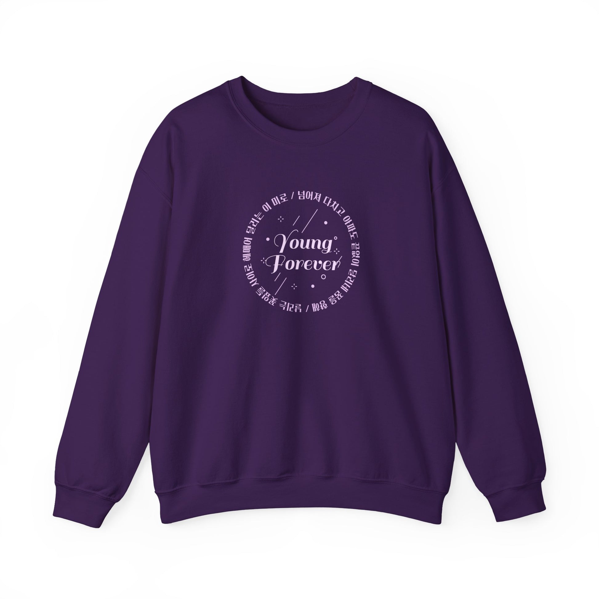 Young Forever-Inspired Kpop Sweatshirt – Unisex Crewneck Gift for ARMY and Korean Pop Fans